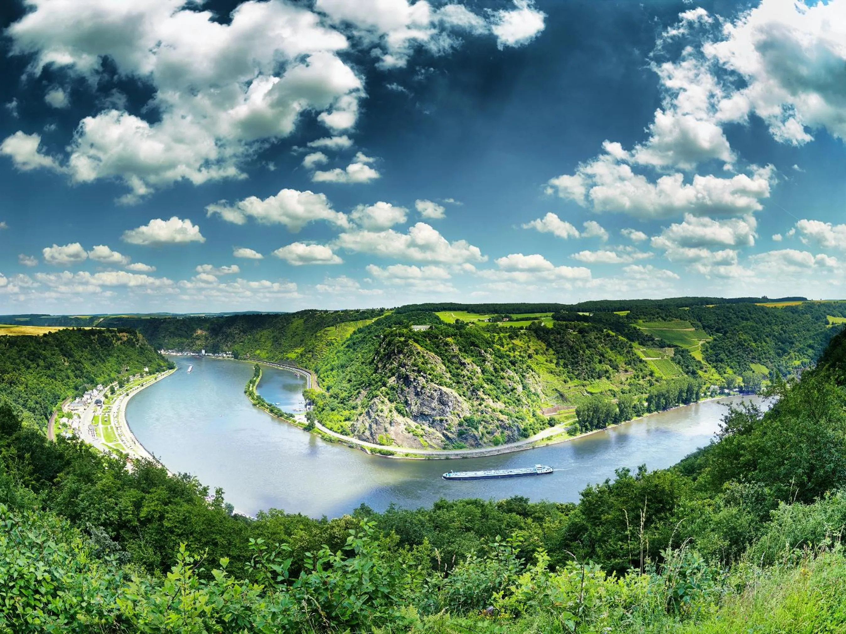 Natural landscape in PARK VILLA zentral am Mittelrhein Zimmer&Apartments Self check in Aparthotel