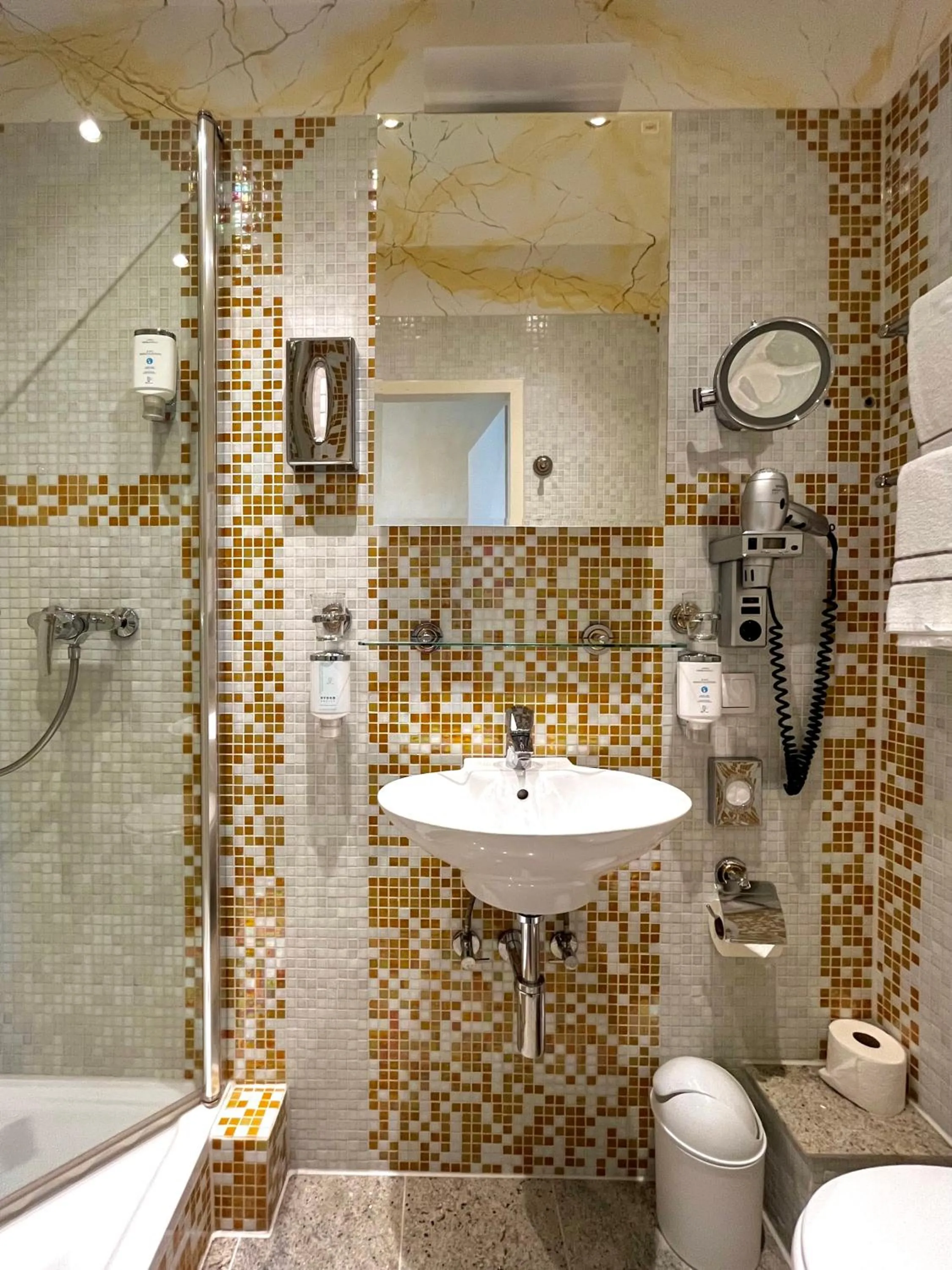 Shower in PARK VILLA zentral am Mittelrhein Zimmer&Apartments Self check in Aparthotel