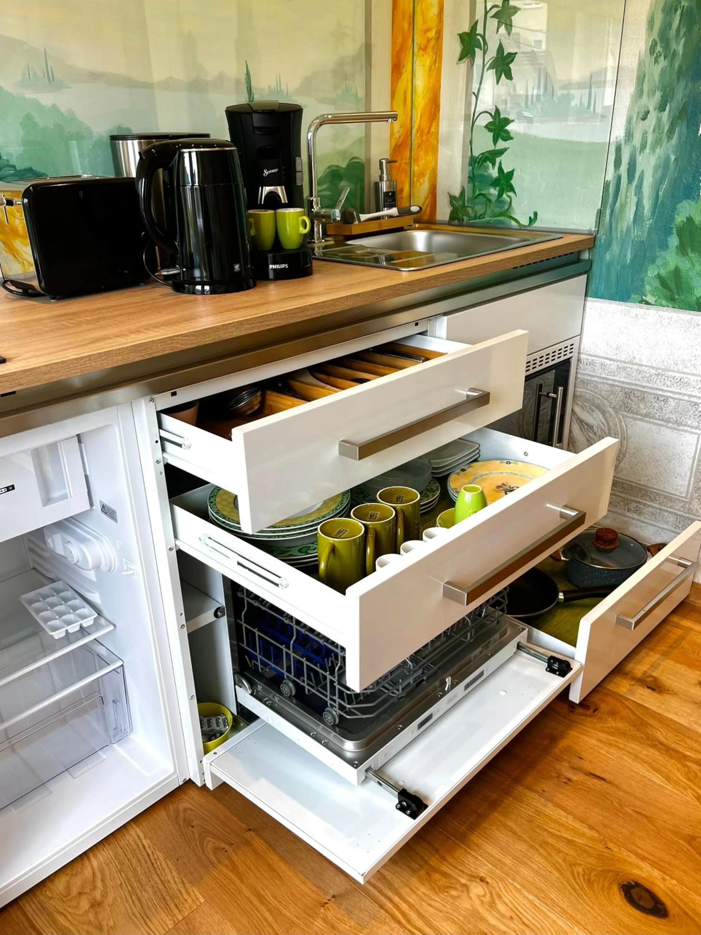 Coffee/tea facilities in PARK VILLA zentral am Mittelrhein Zimmer&Apartments Self check in Aparthotel