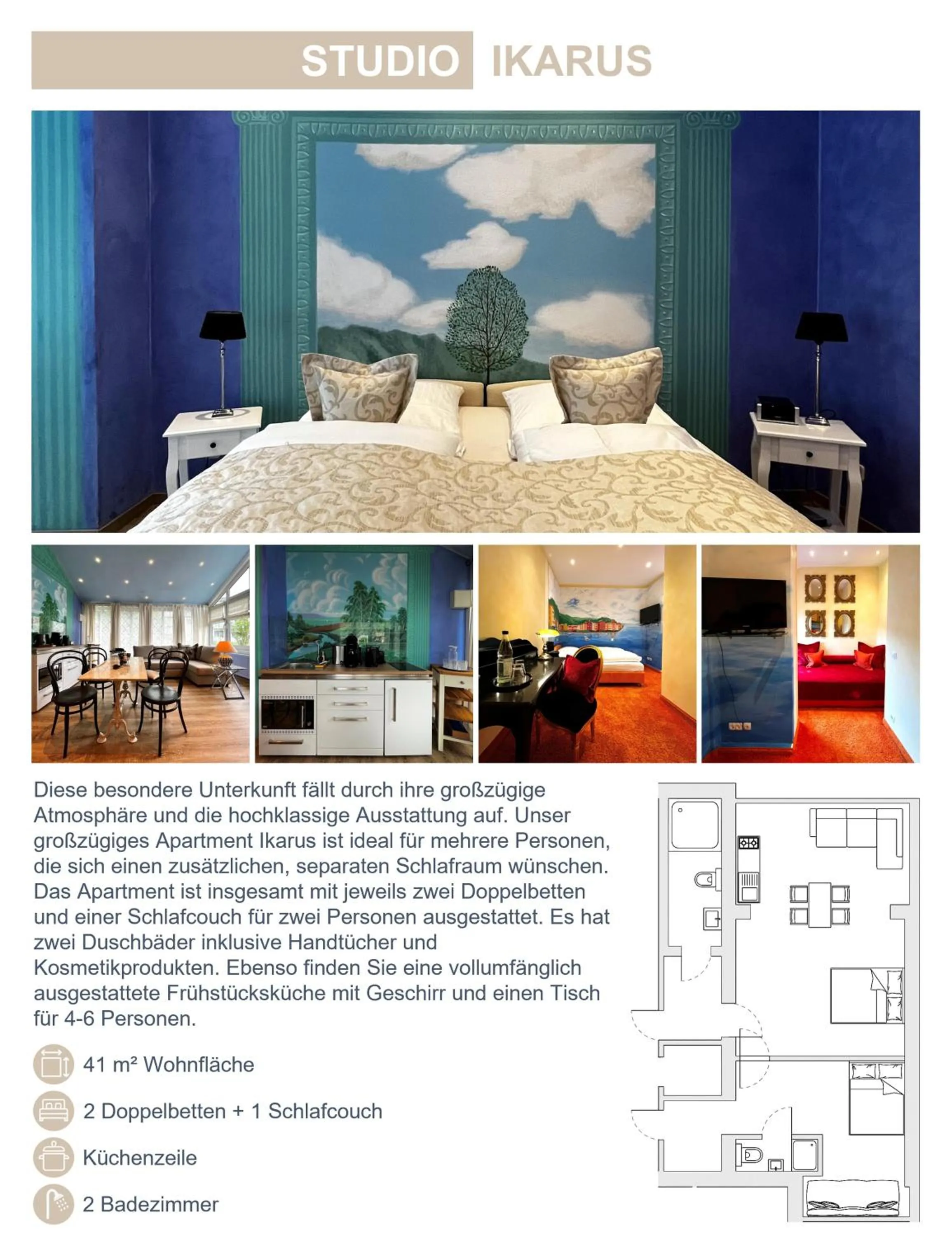 Photo of the whole room in PARK VILLA zentral am Mittelrhein Zimmer&Apartments Self check in Aparthotel