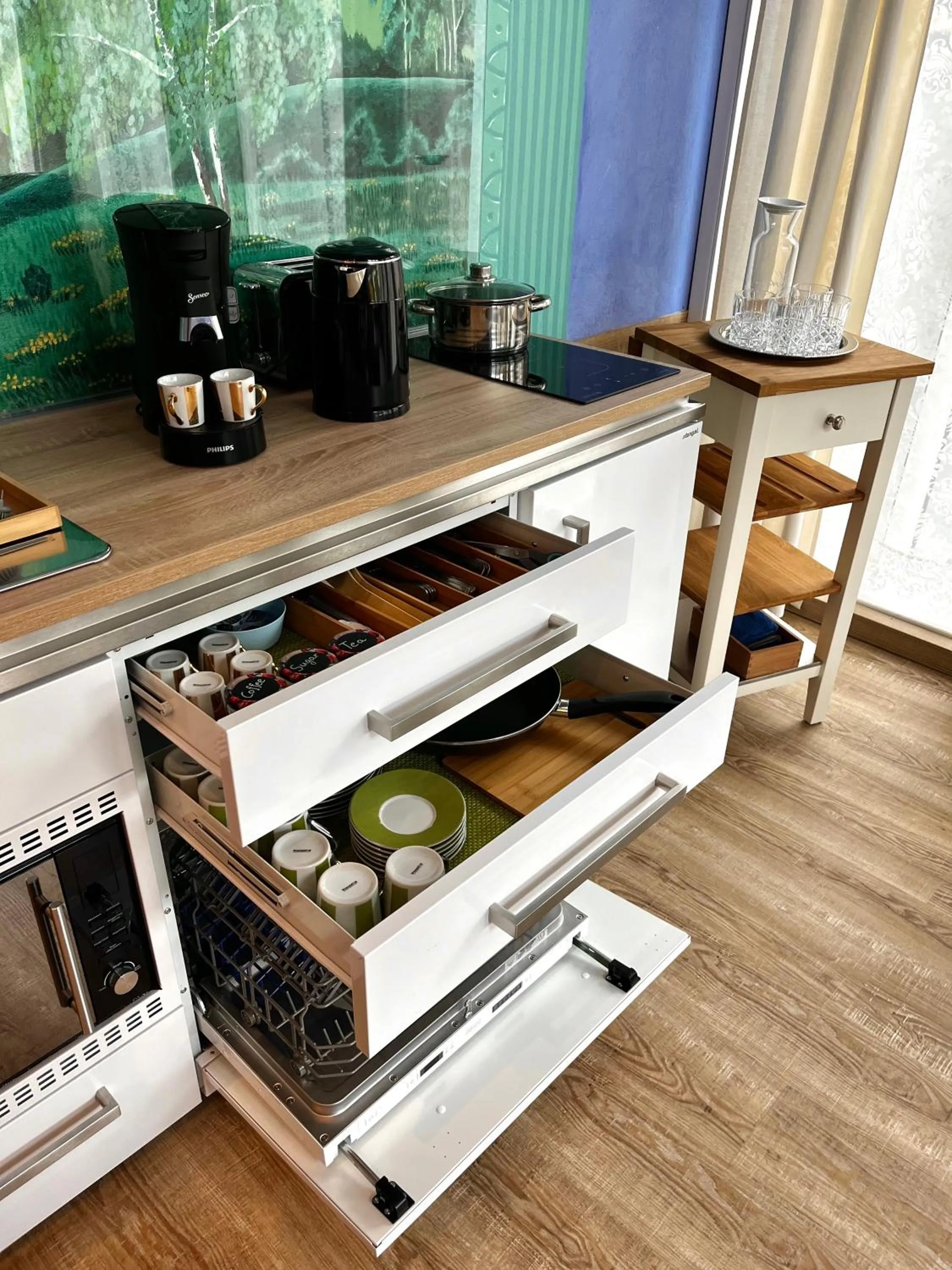 Coffee/tea facilities in PARK VILLA zentral am Mittelrhein Zimmer&Apartments Self check in Aparthotel