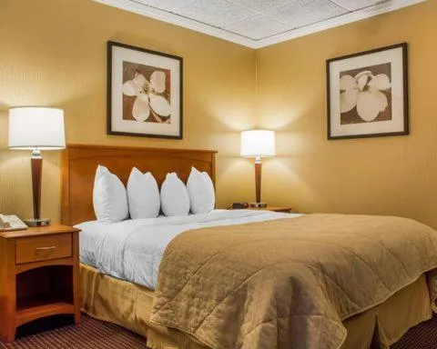 Bed in Clarion Hotel & Suites Riverfront