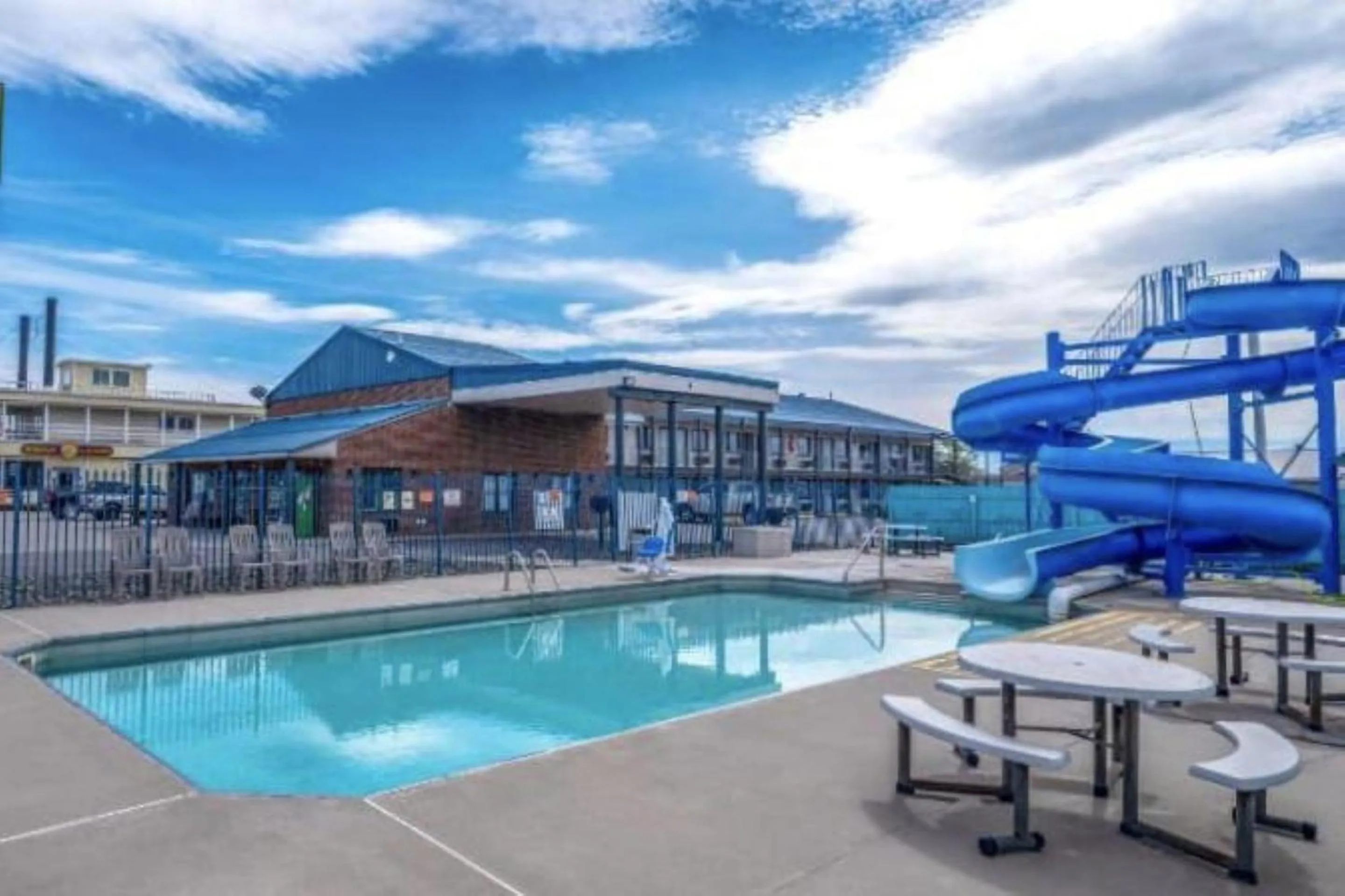 Swimming pool in Hardin Lodge By Capital O Little Bighorn Battlefield I-90
