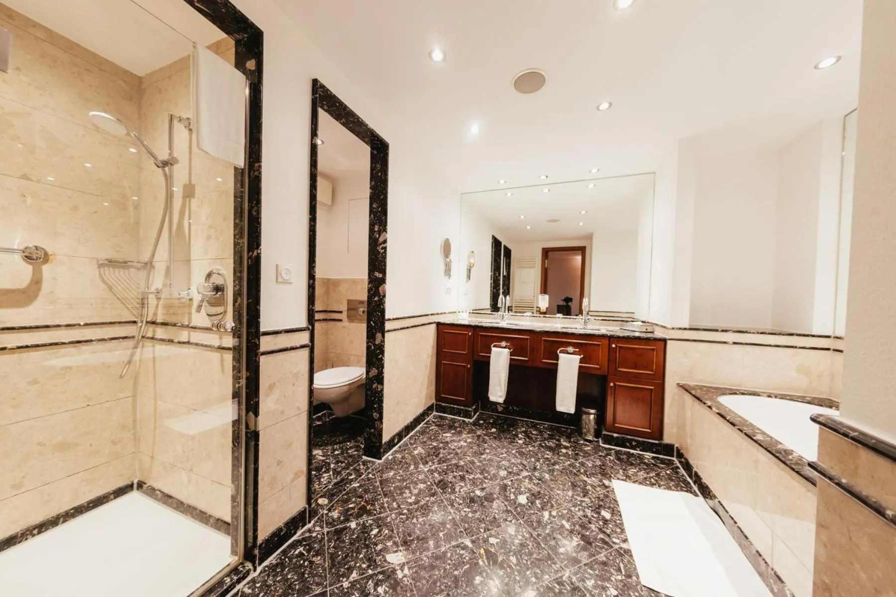 Shower in Lindner Hotel Frankfurt Main Plaza, part of JdV by Hyatt