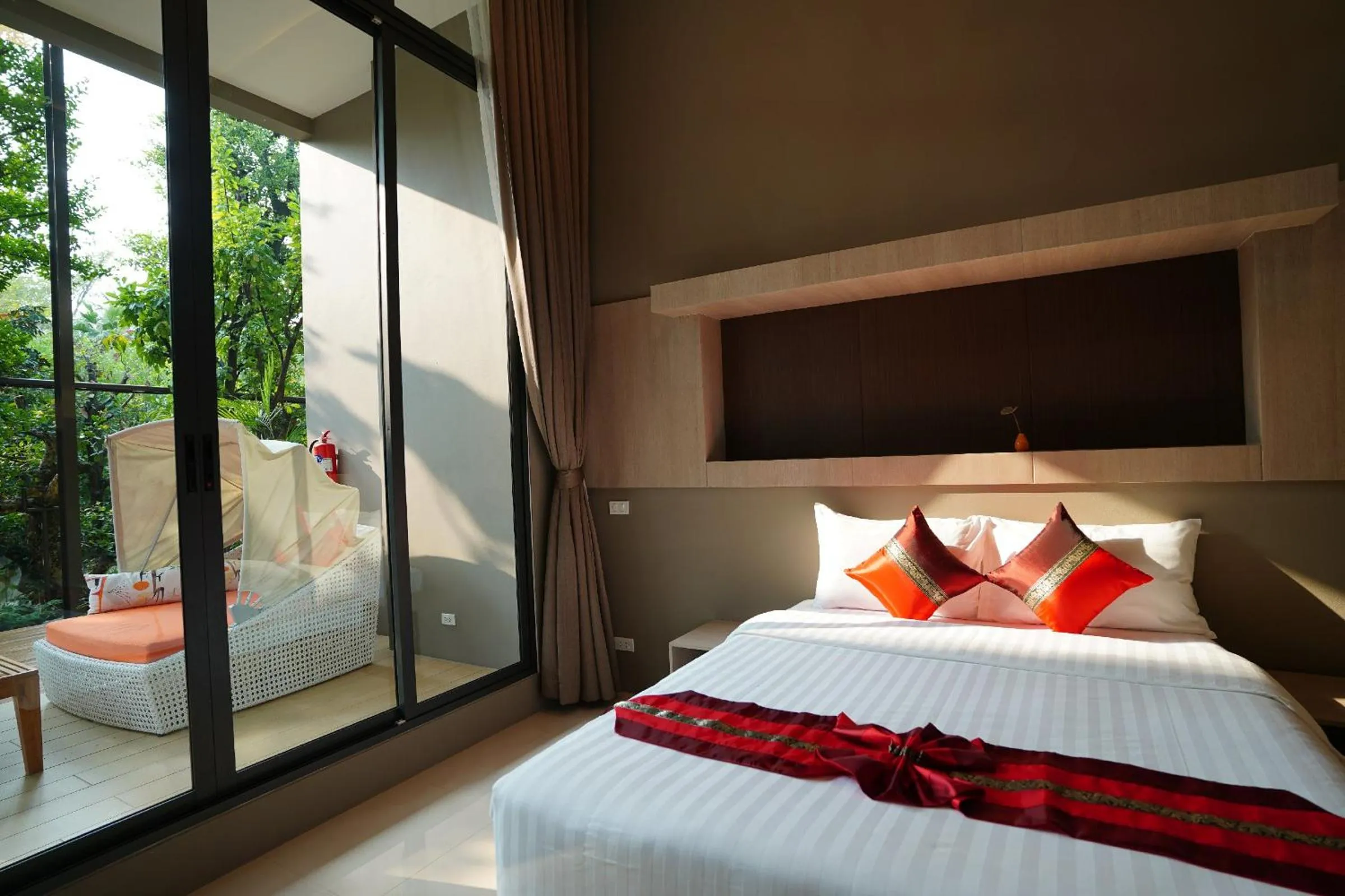 Bed in Treescape Resort Chiangmai
