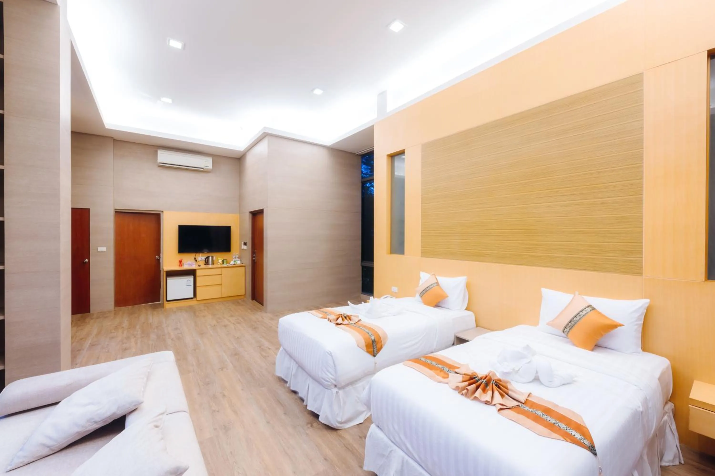 Bed in Treescape Resort Chiangmai