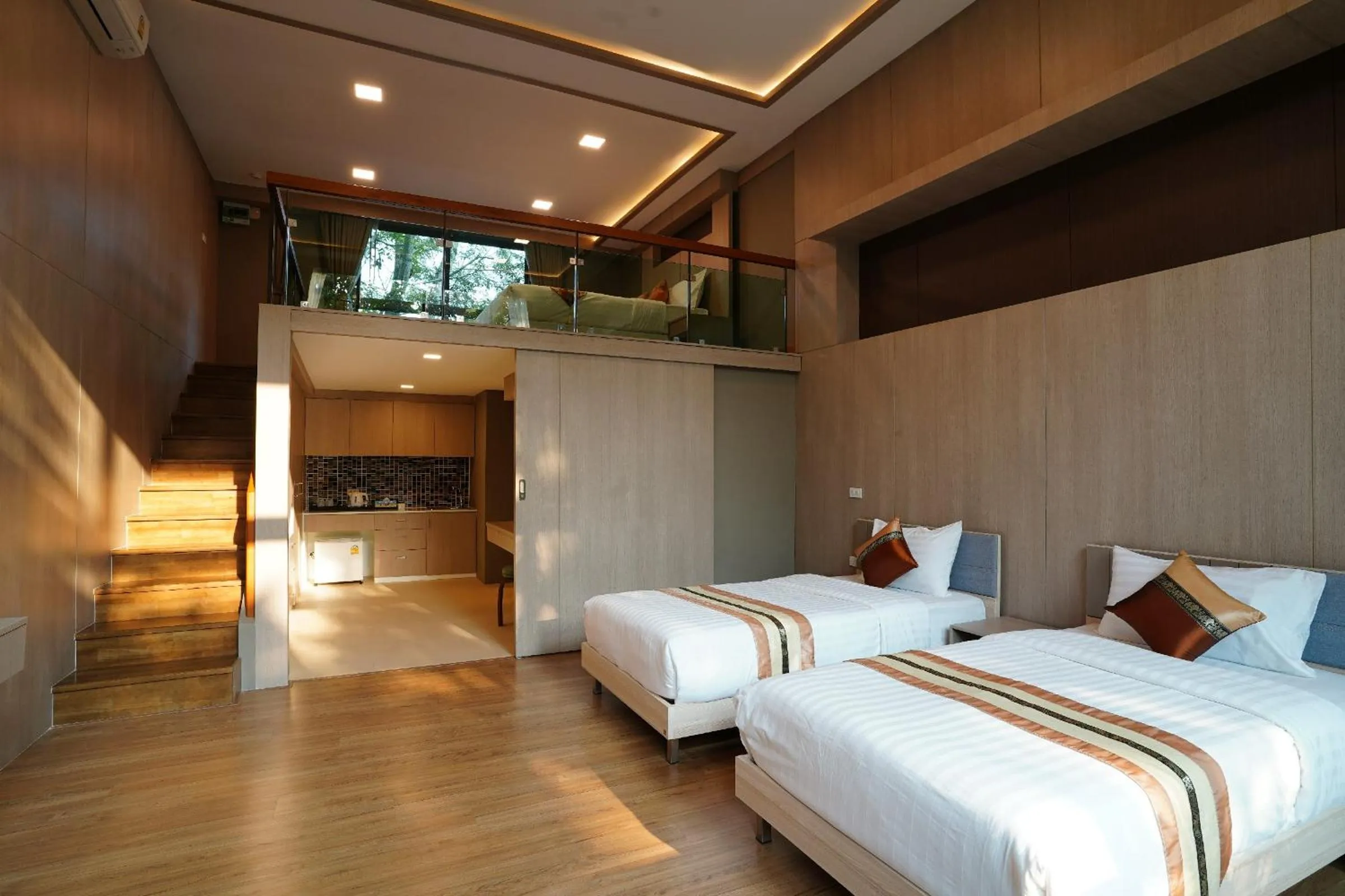 Bed in Treescape Resort Chiangmai