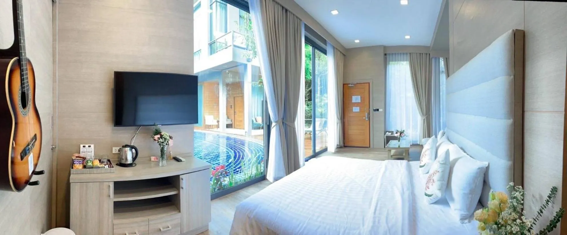 Bed in Treescape Resort Chiangmai