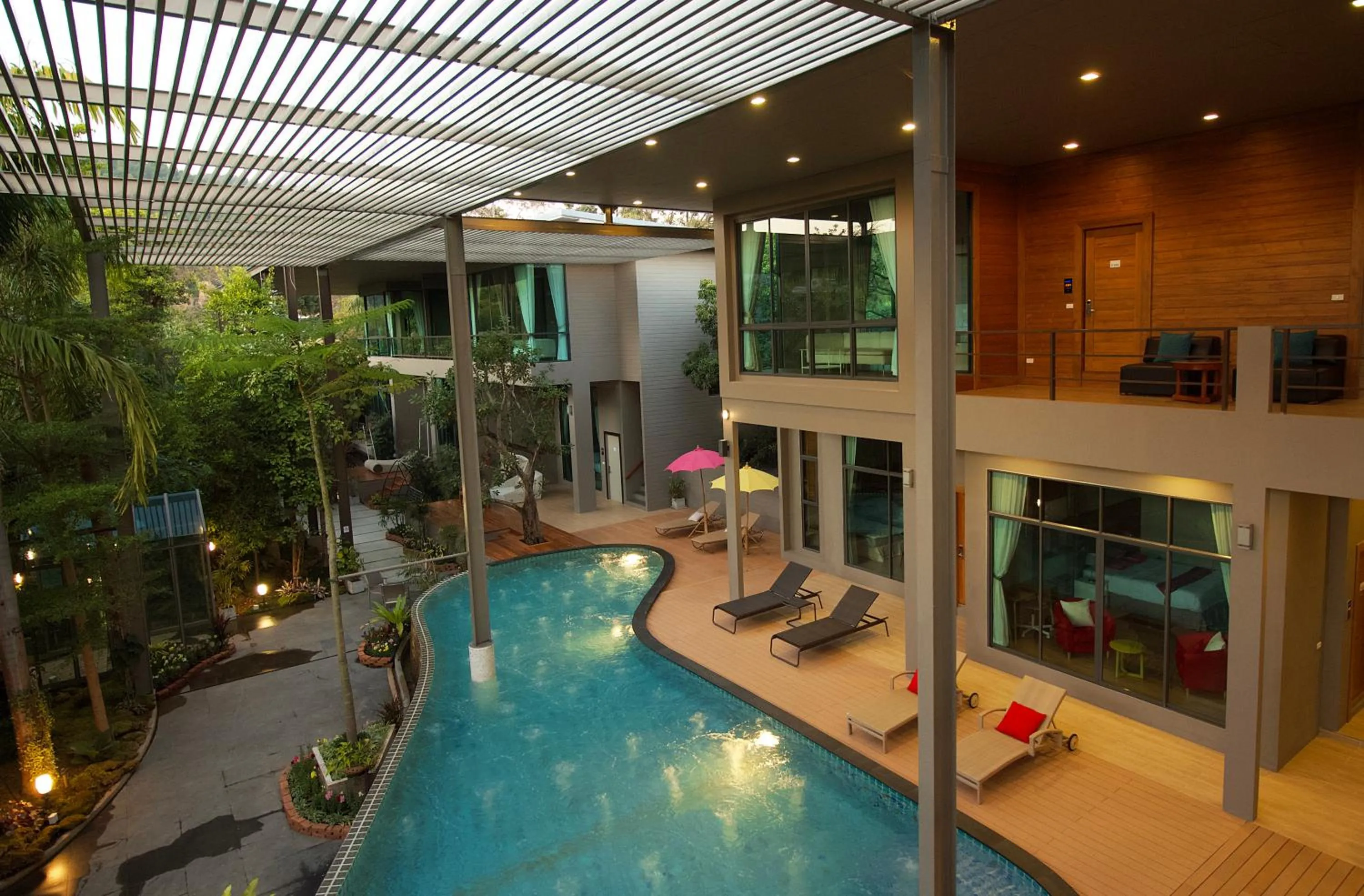 Swimming pool in Treescape Resort Chiangmai