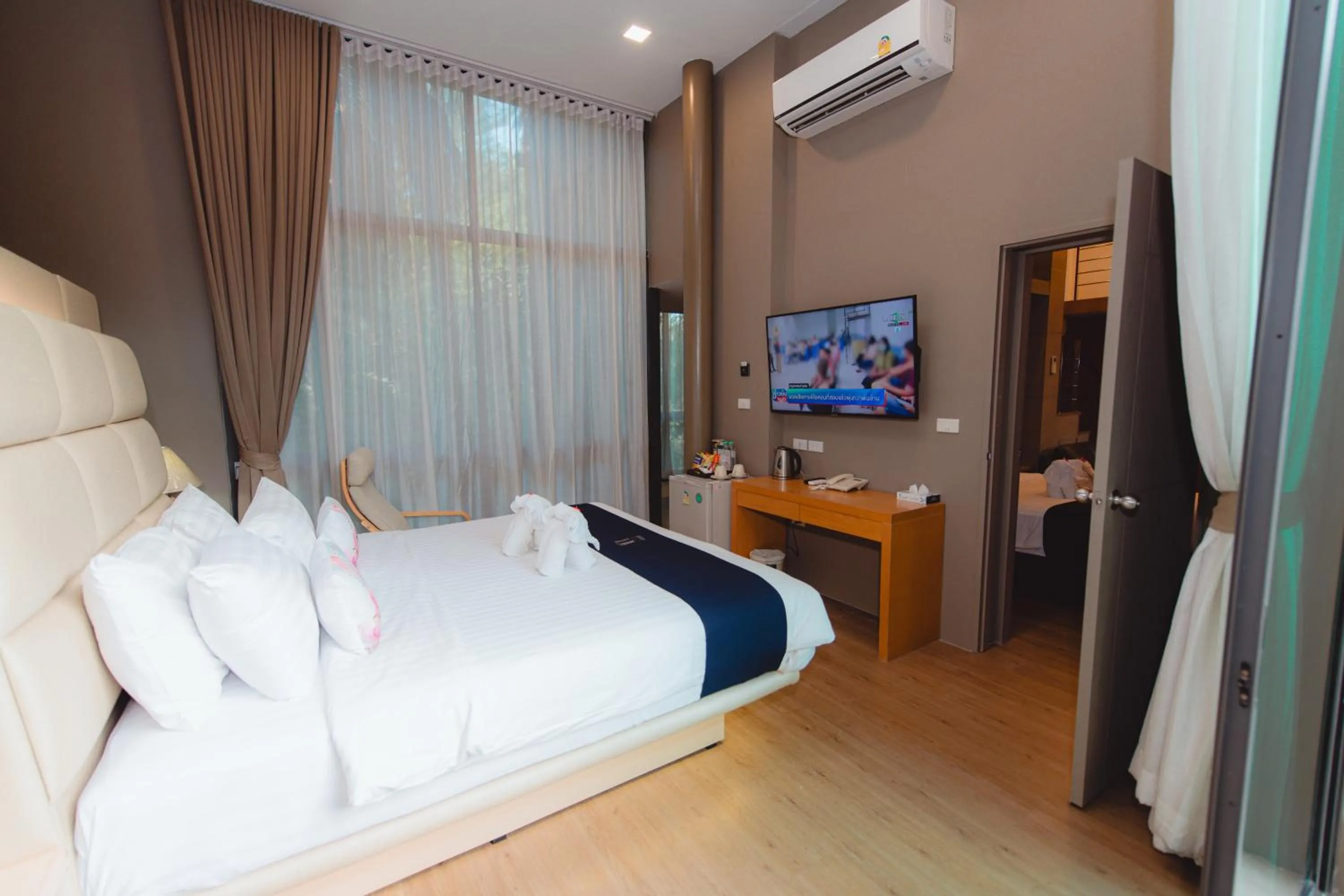 Bed in Treescape Resort Chiangmai