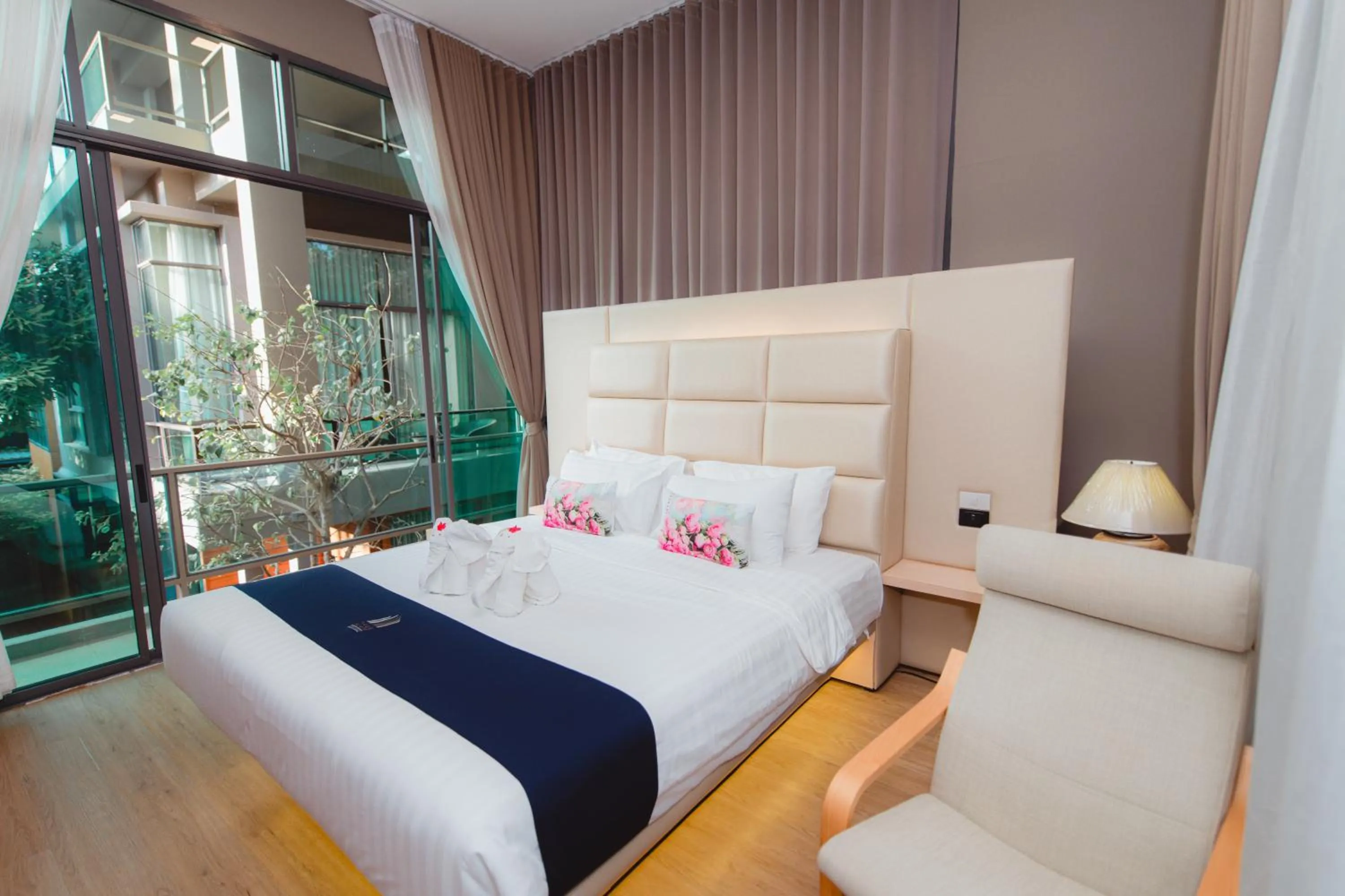 Bed in Treescape Resort Chiangmai