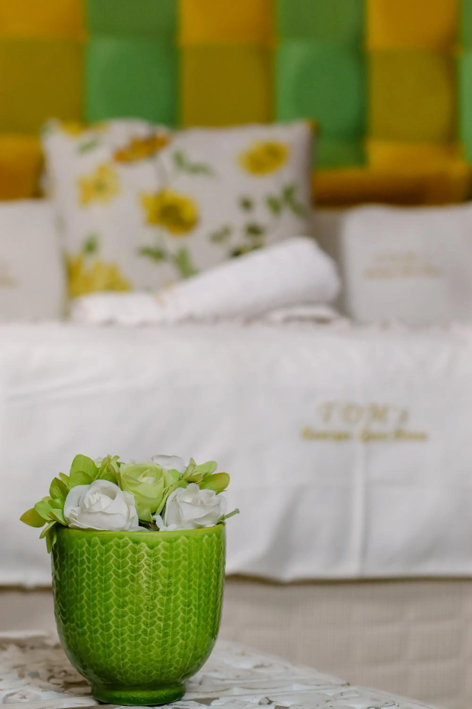 Decorative detail, Bed in TDM's Boutique Guest House