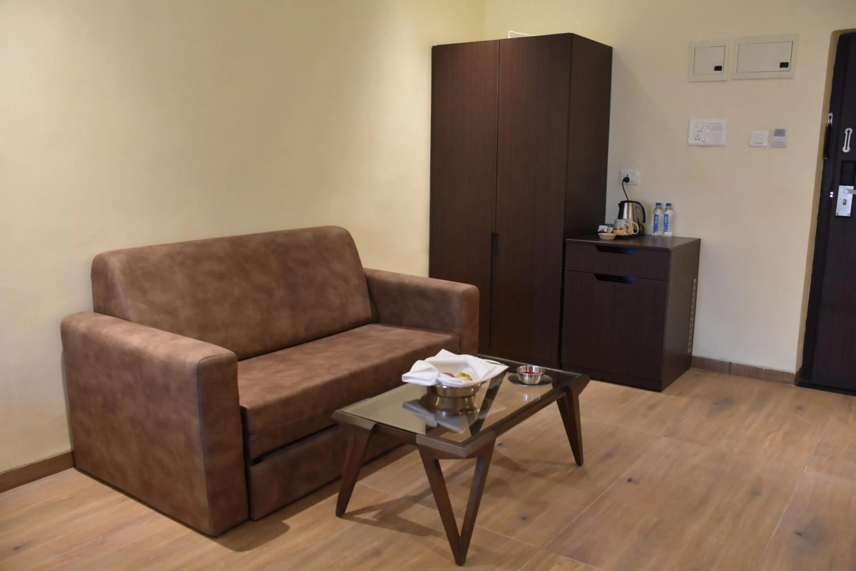 Seating area in The Fern Sardar Sarovar Resort Kevadia, Gujarat, Series by Marriott