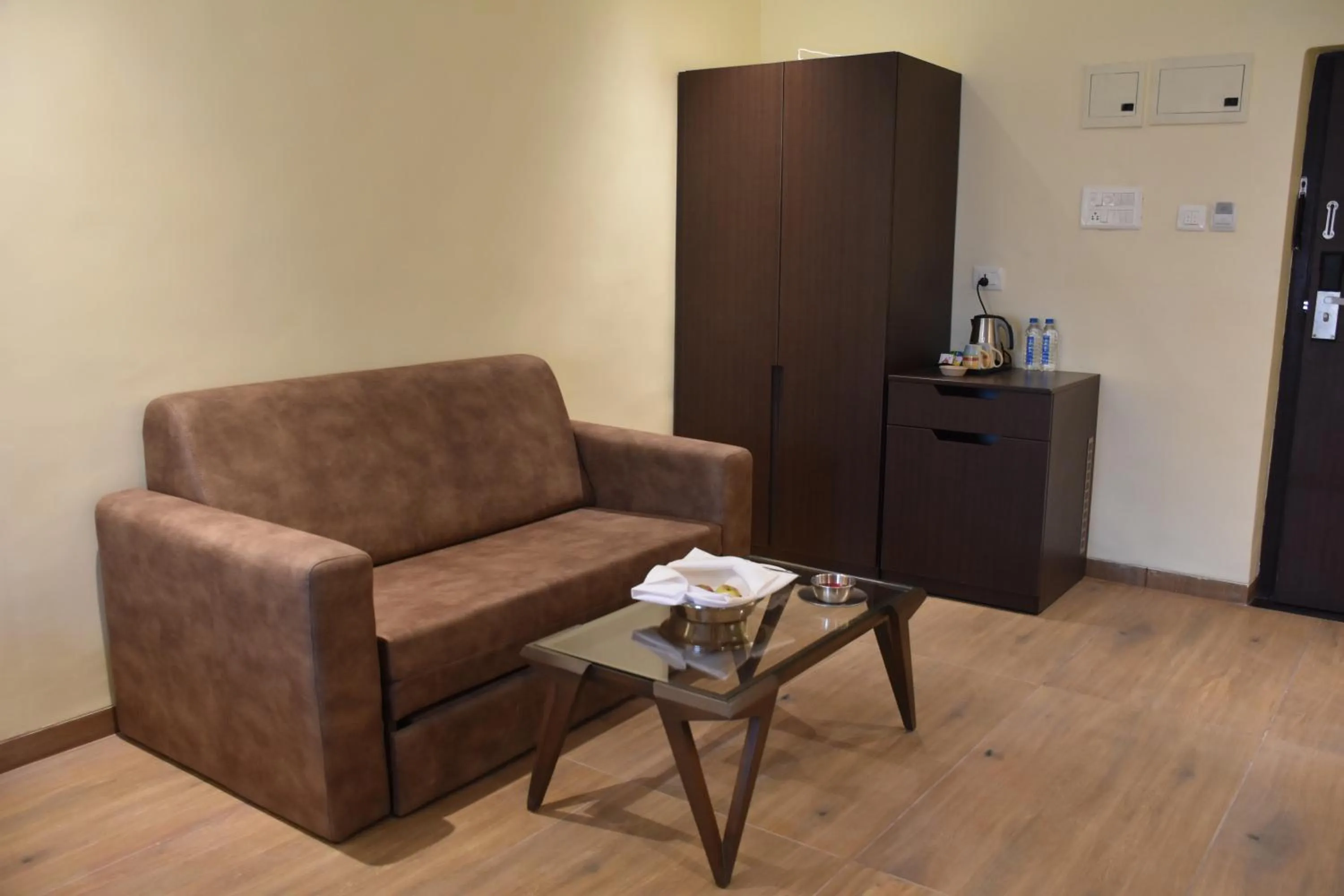 Seating area in The Fern Sardar Sarovar Resort Kevadia, Gujarat, Series by Marriott