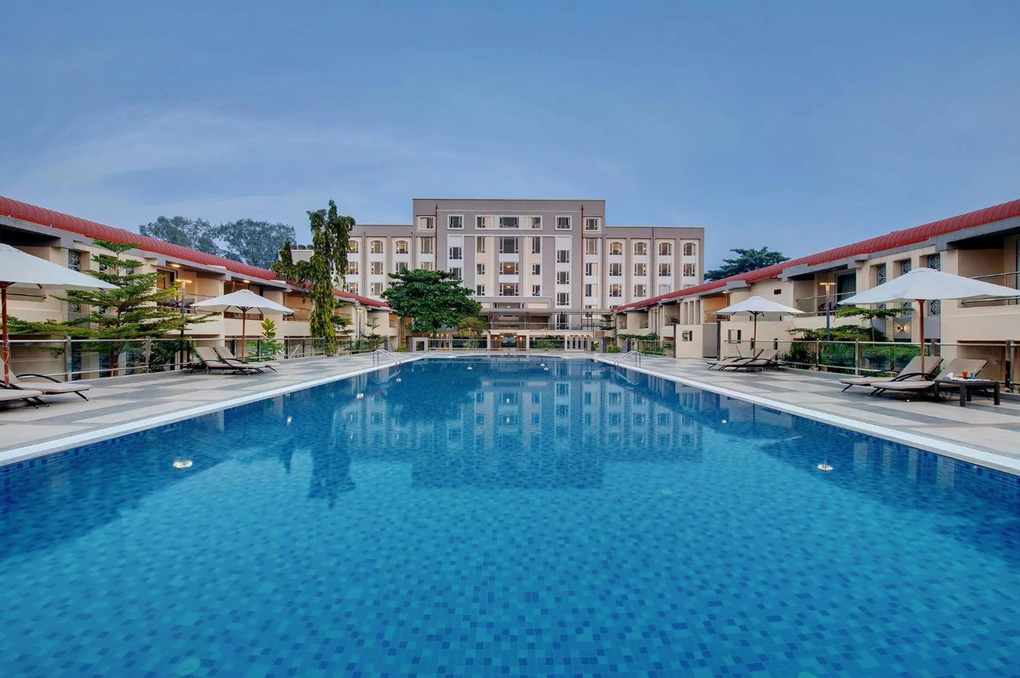 Swimming pool in The Fern Sardar Sarovar Resort Kevadia, Gujarat, Series by Marriott