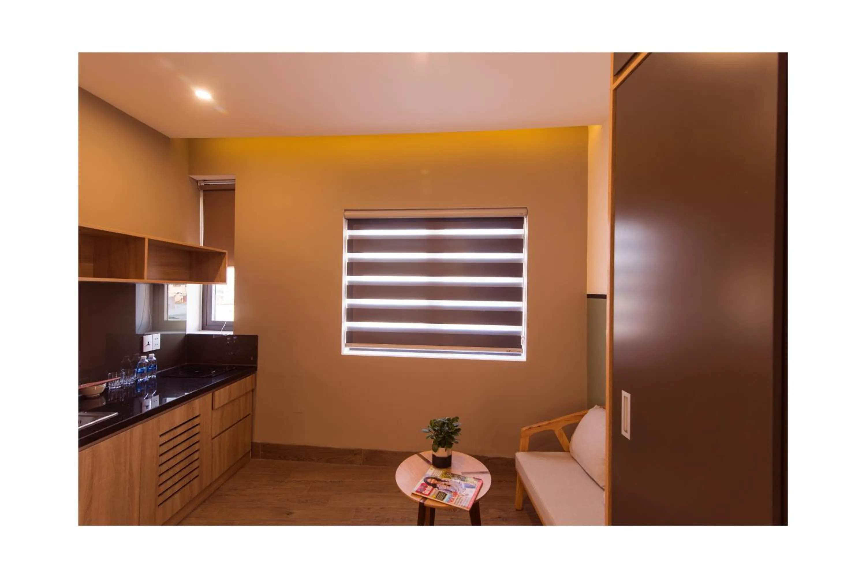 Kitchen or kitchenette in AHA Thang Bom Apartment Da Nang