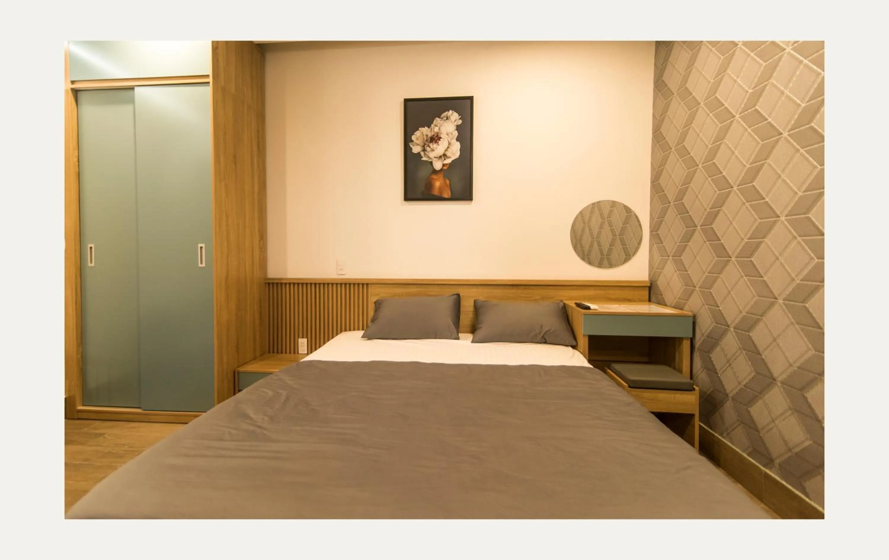 Bed in AHA Thang Bom Apartment Da Nang