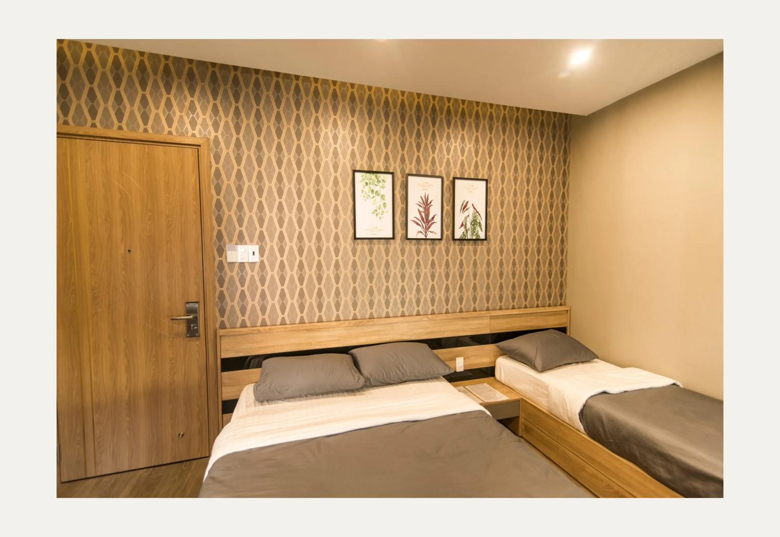 Bed in AHA Thang Bom Apartment Da Nang