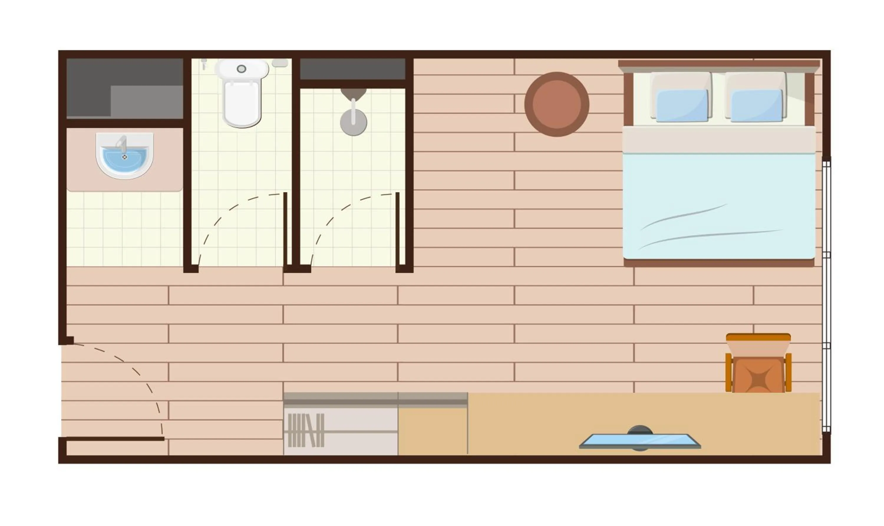 Photo of the whole room in The Cotton Saladaeng Hotel