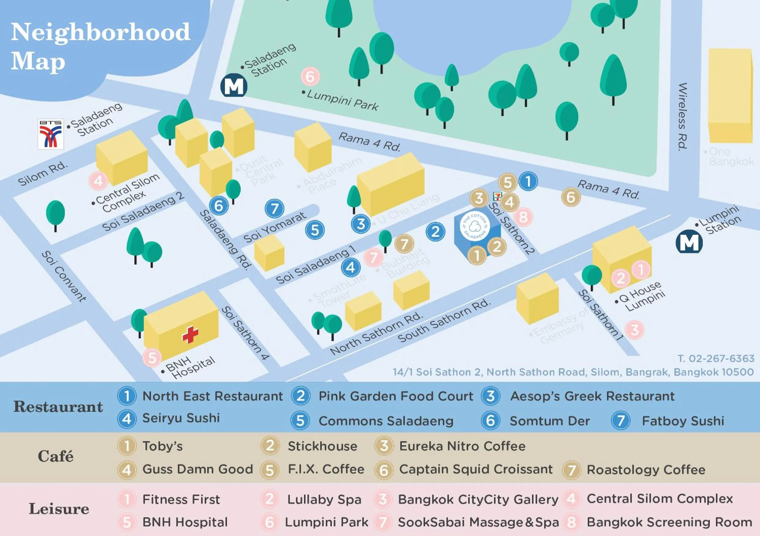 Landmark view in The Cotton Saladaeng Hotel