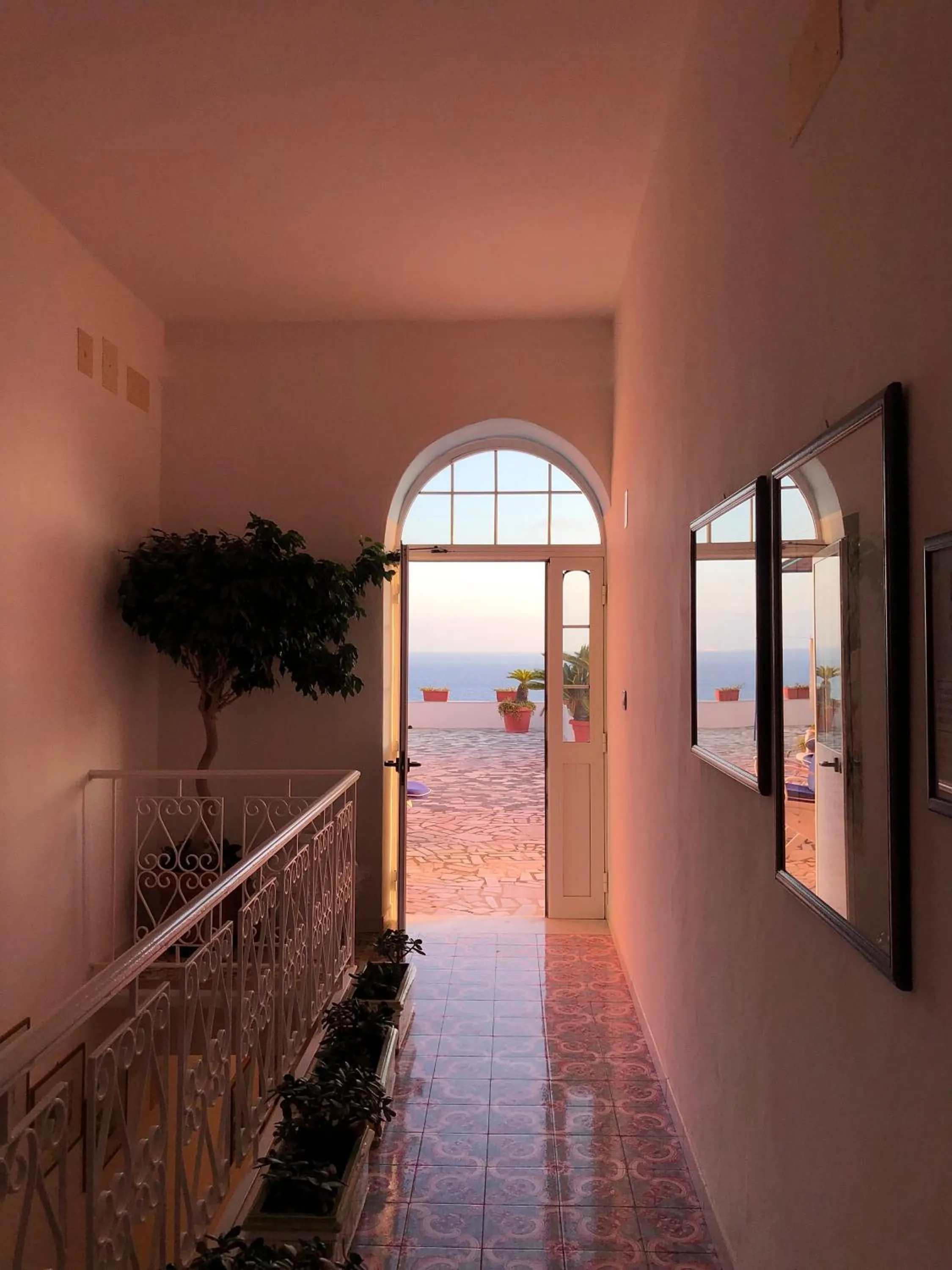 Decorative detail in Hotel Villa Maria