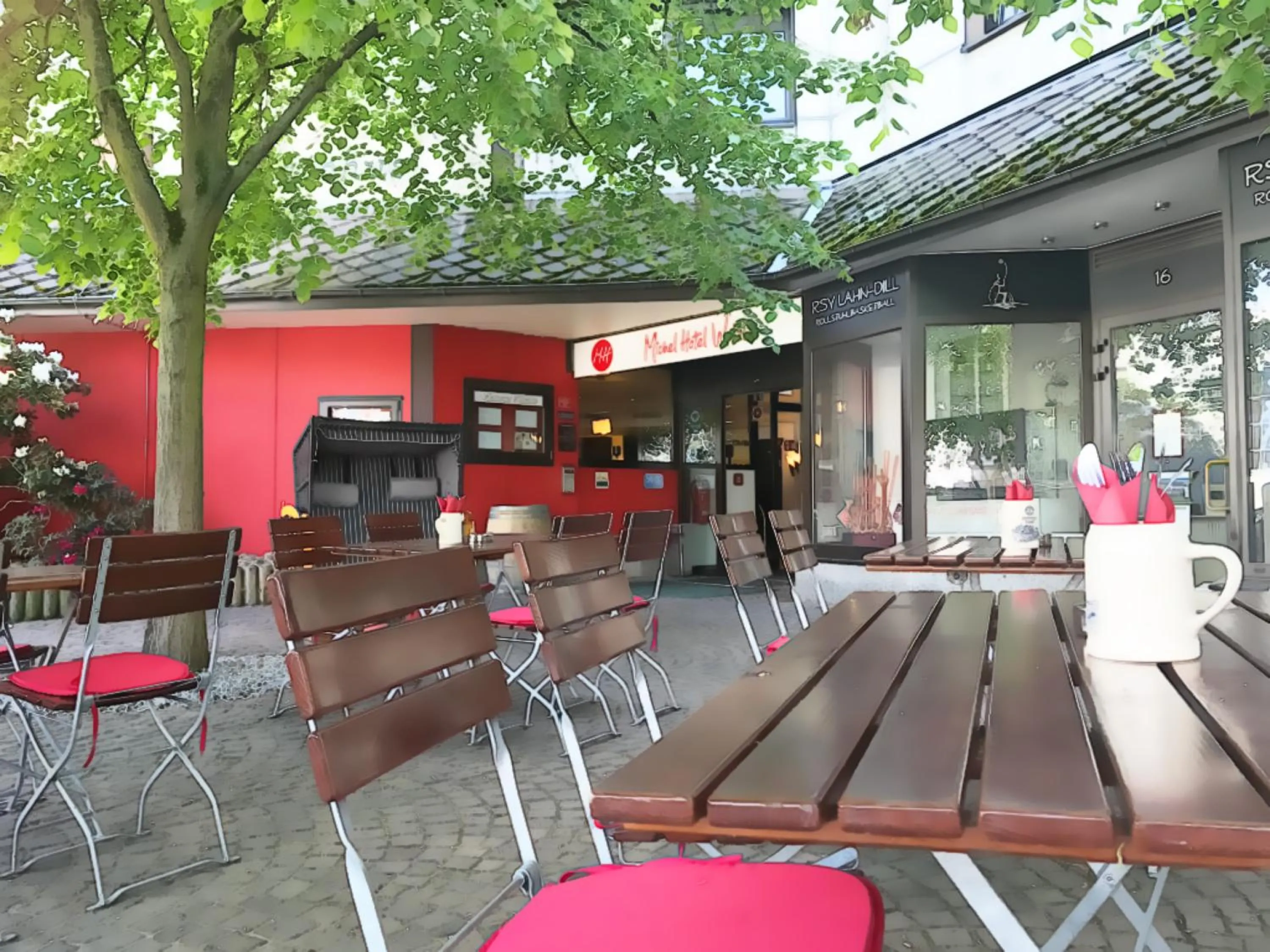 Balcony/Terrace in Michel Hotel Wetzlar