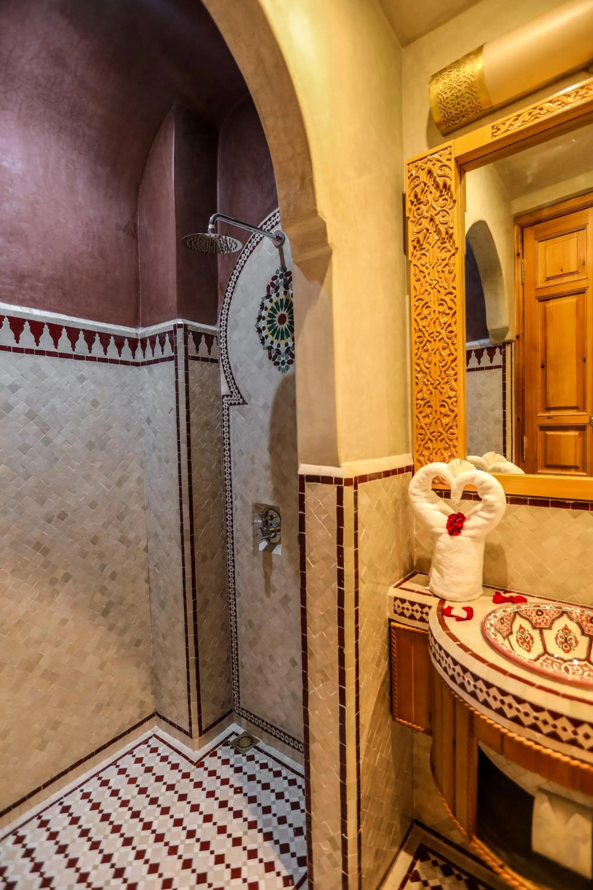 Shower in Riad Hôtel Marraplace