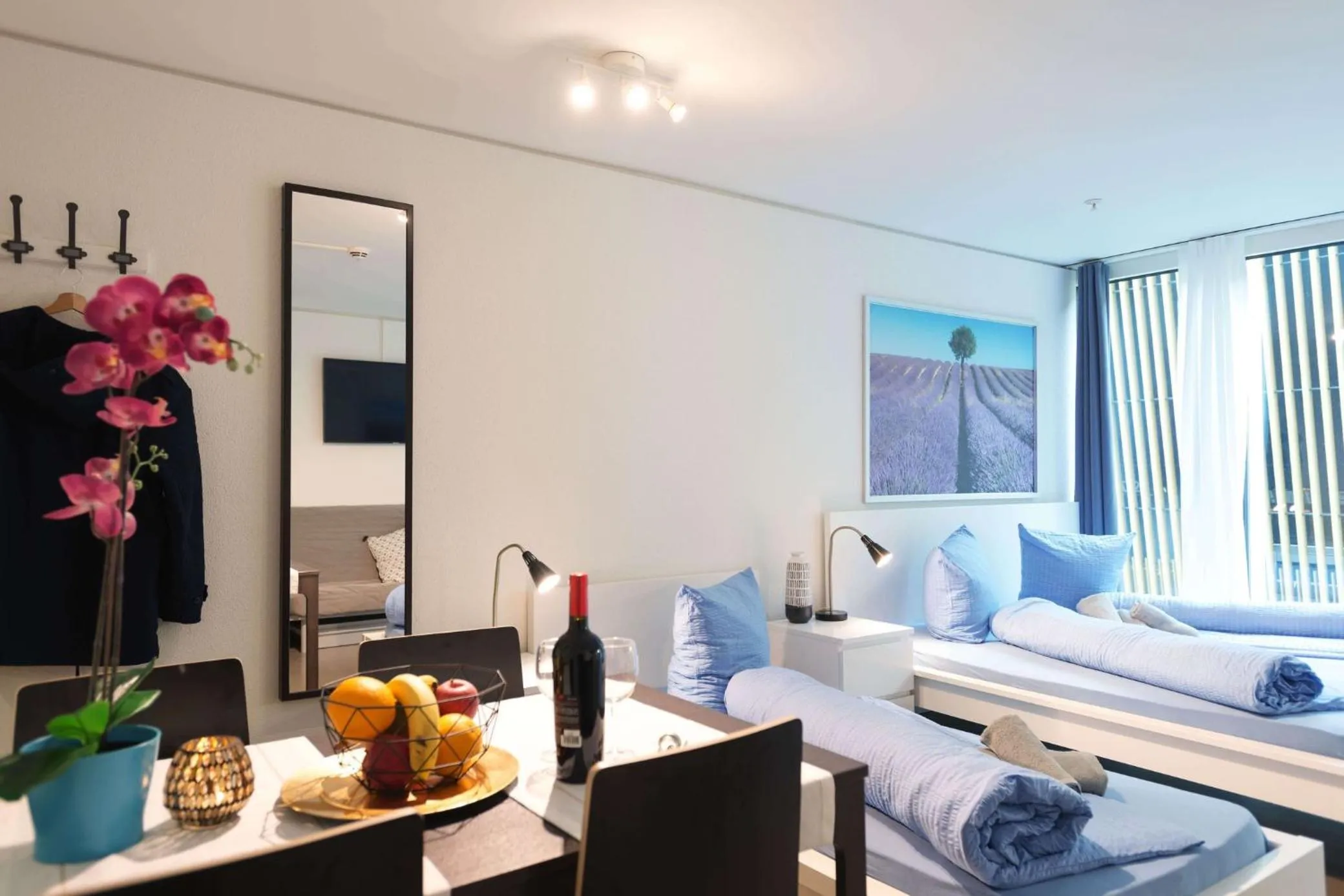 Bed in HITrental Allmend Comfort Studios