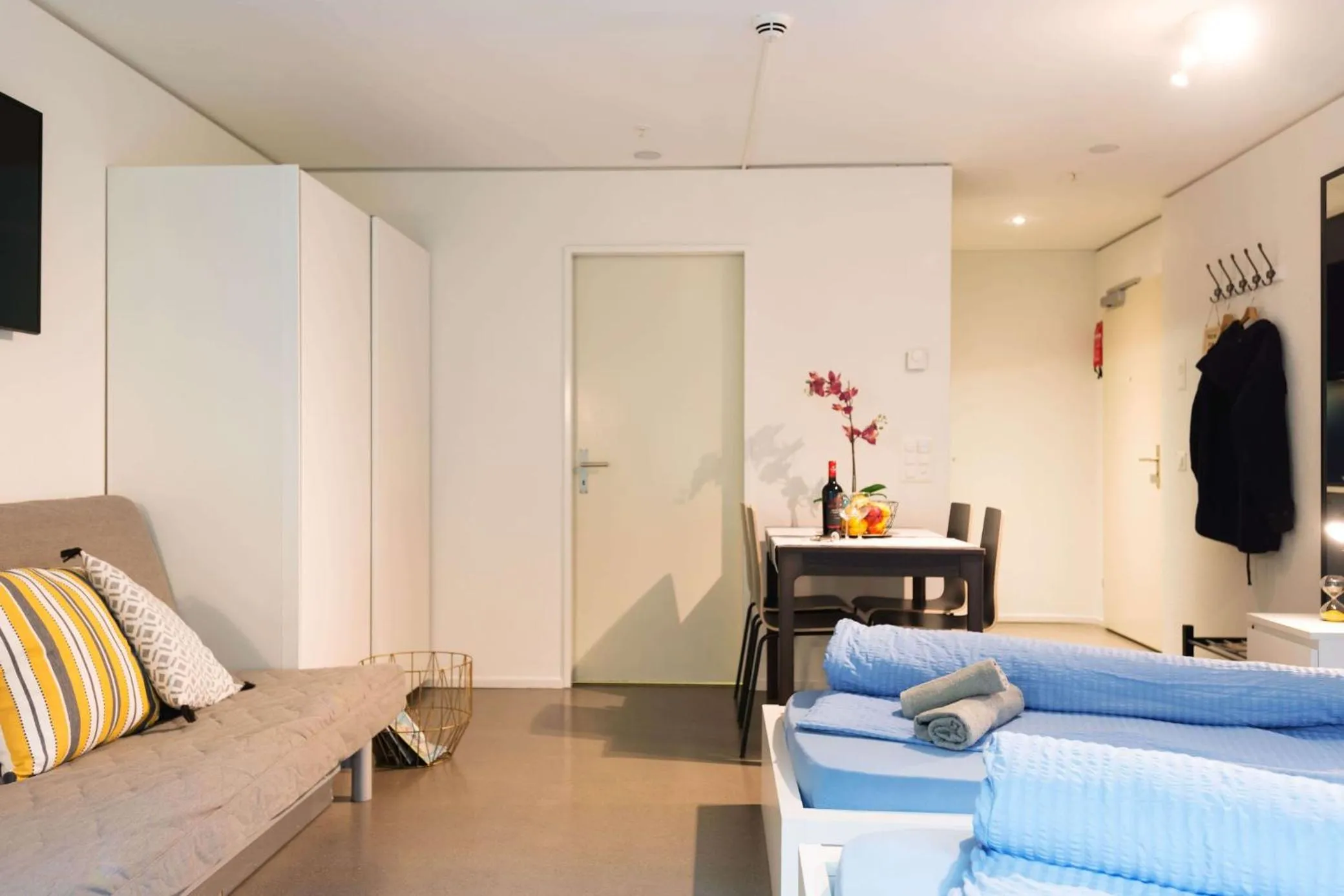 Bed in HITrental Allmend Comfort Studios