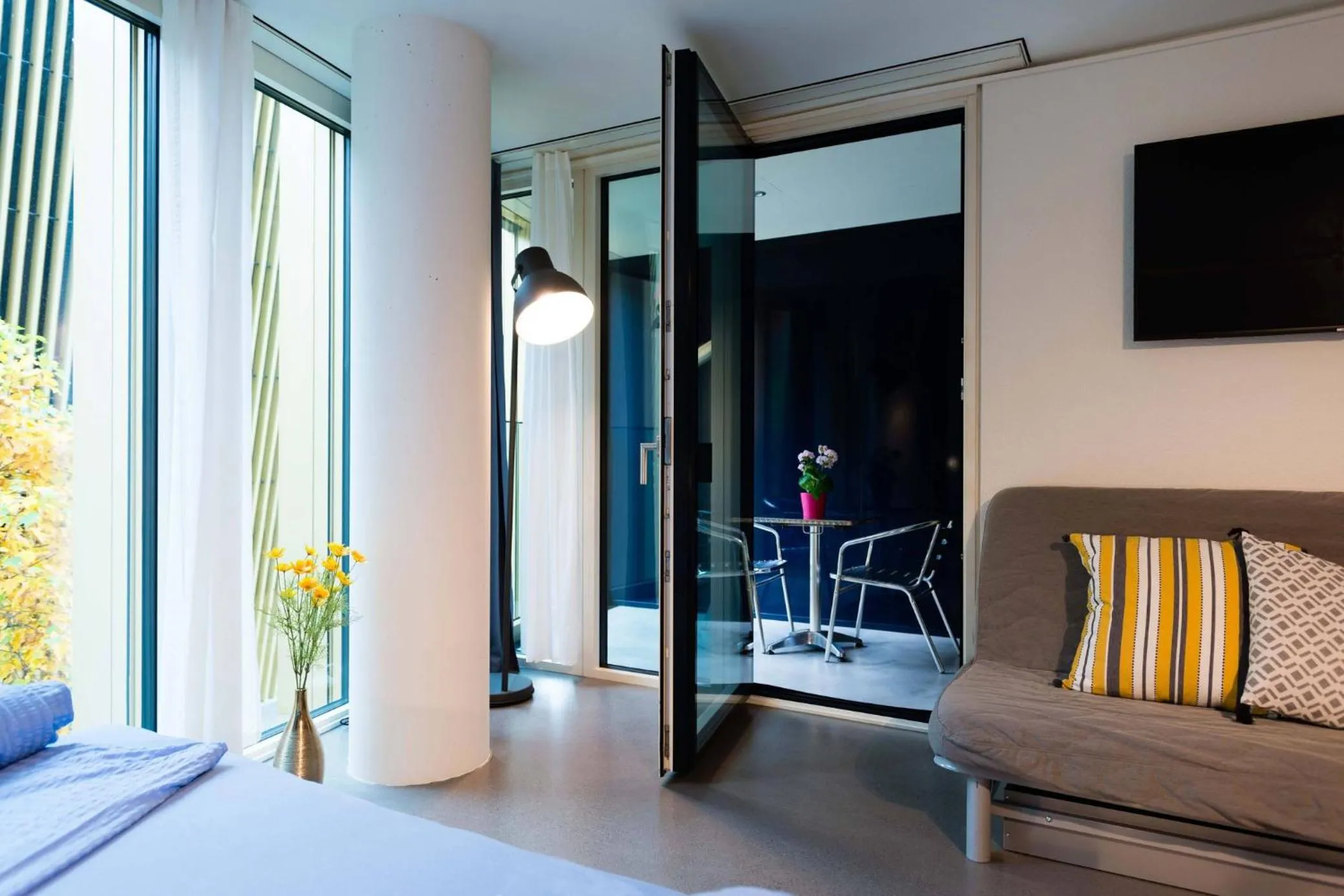 Bed in HITrental Allmend Comfort Studios