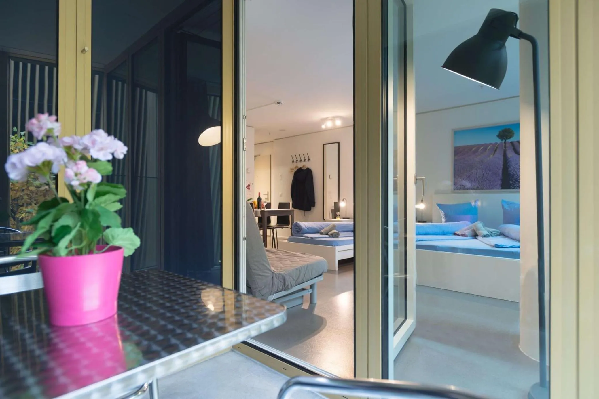 Bed in HITrental Allmend Comfort Studios