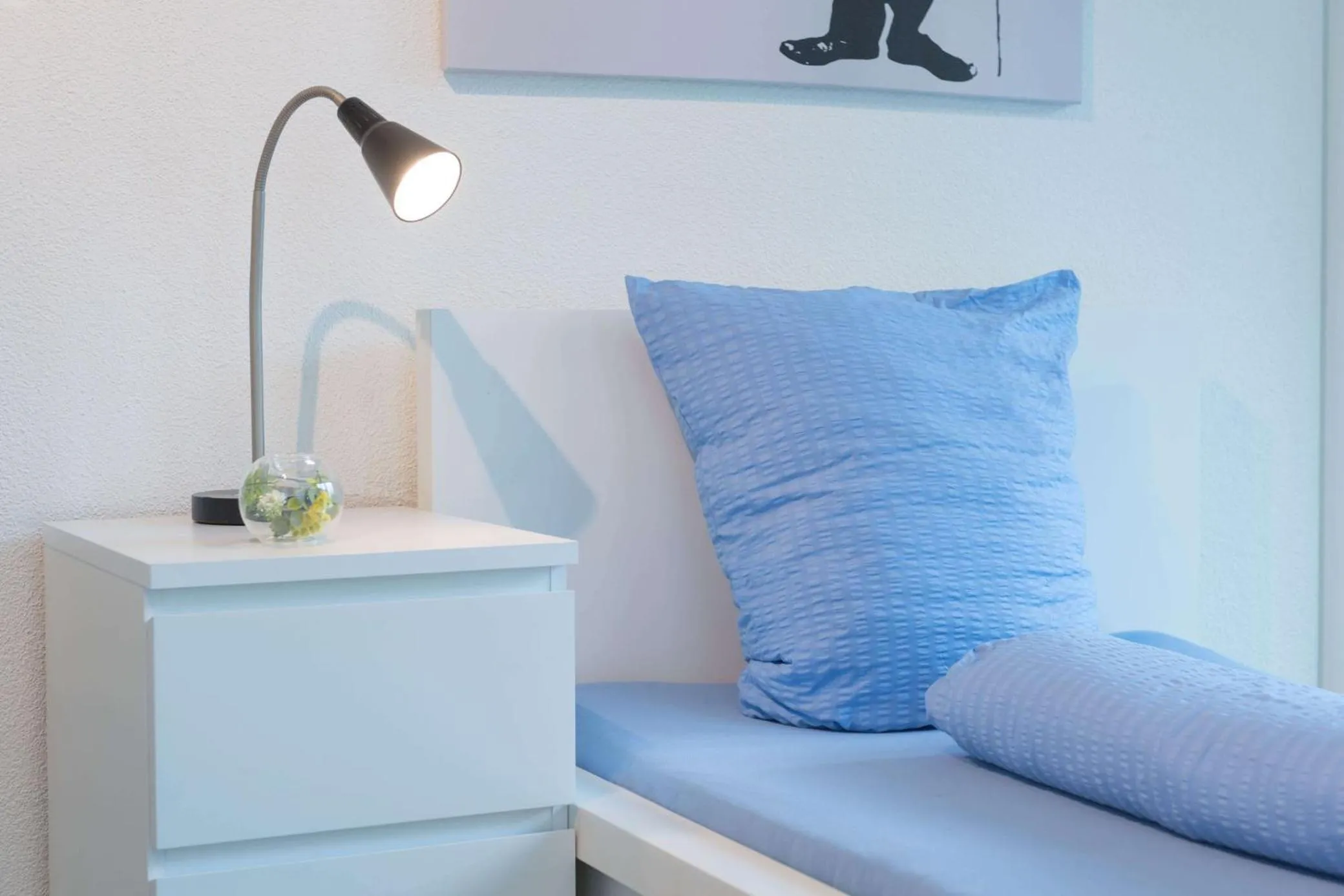 Bed in HITrental Allmend Comfort Apartments