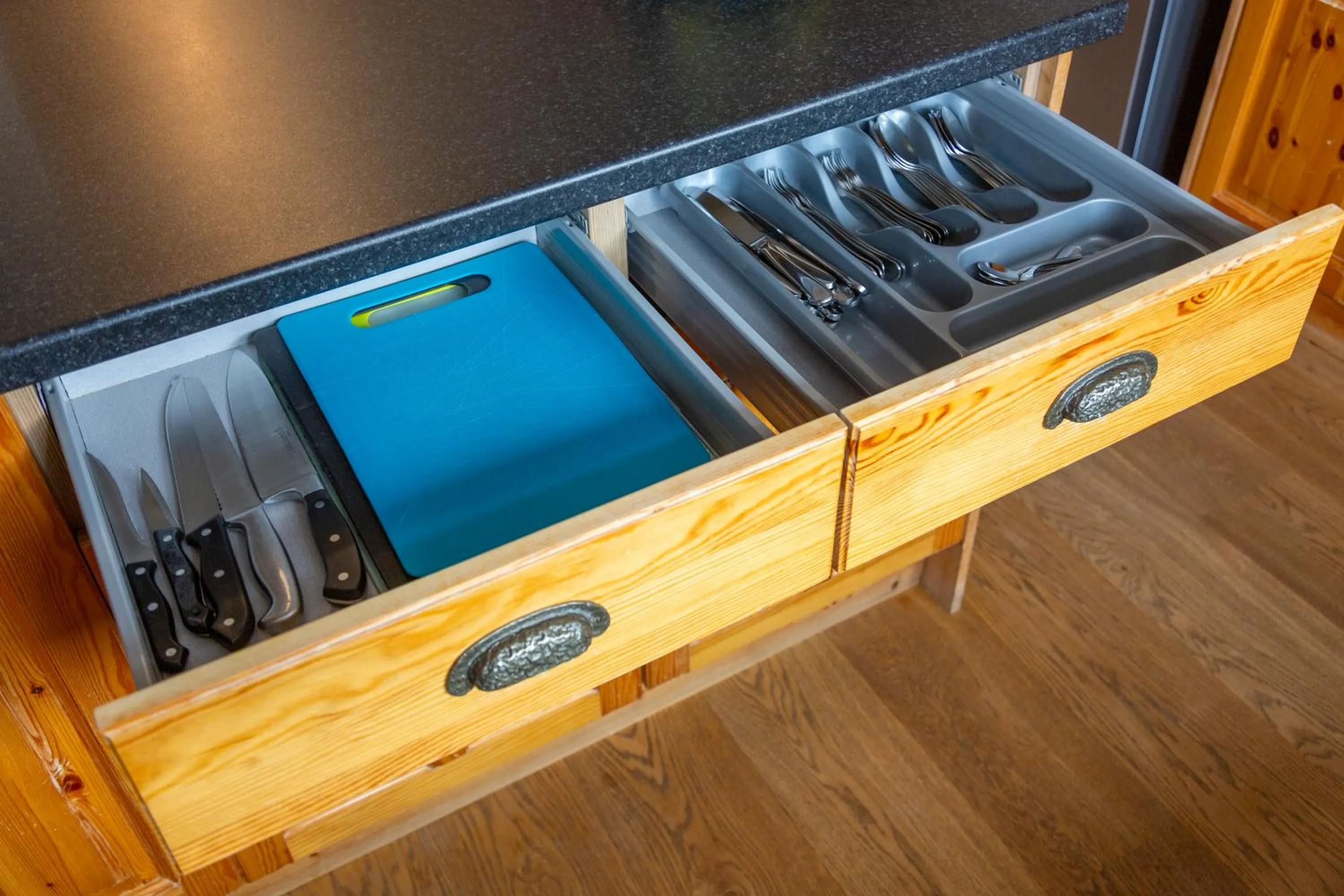 Kitchen or kitchenette in Scandinavian Village Ltd