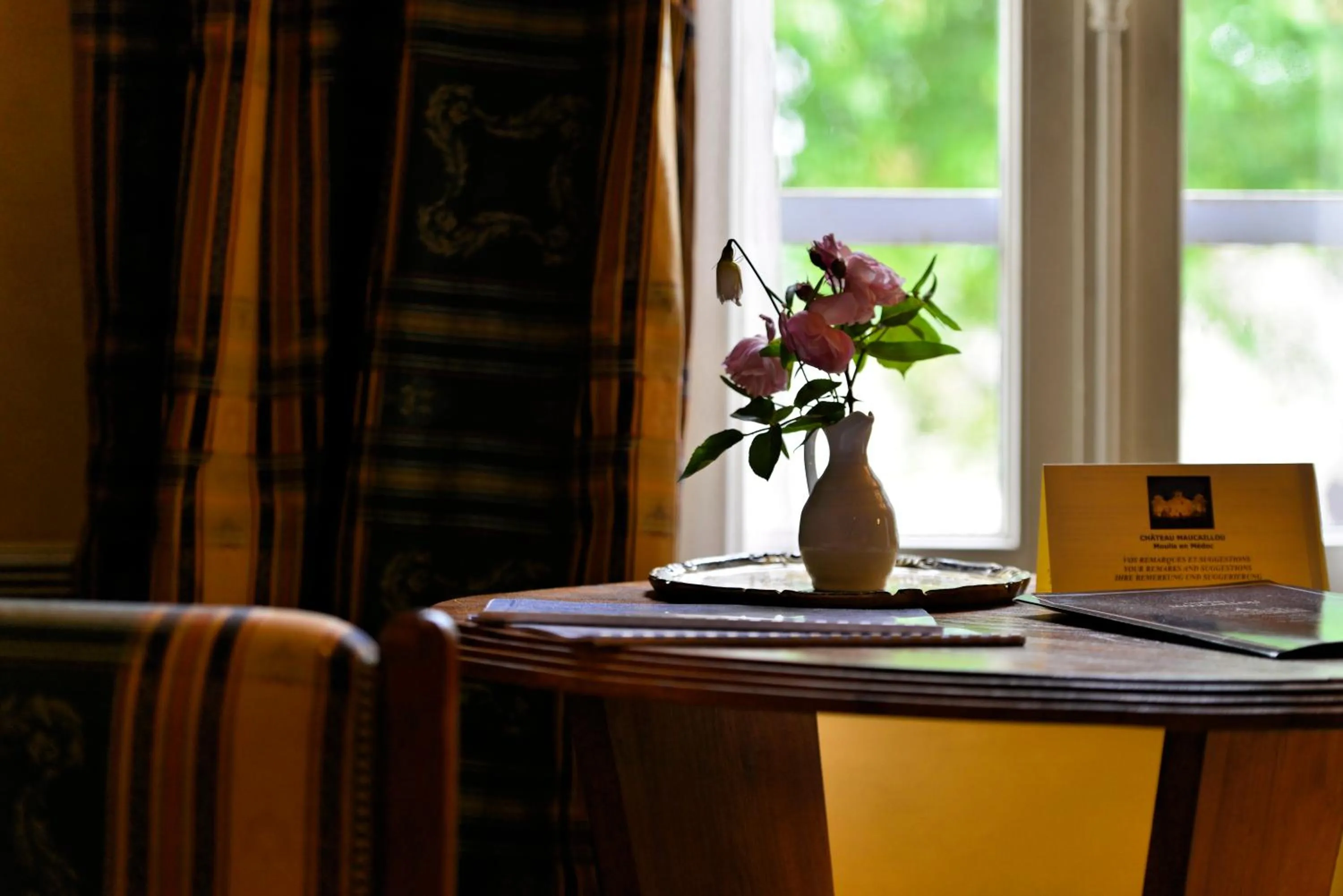 Seating area in Château Maucaillou