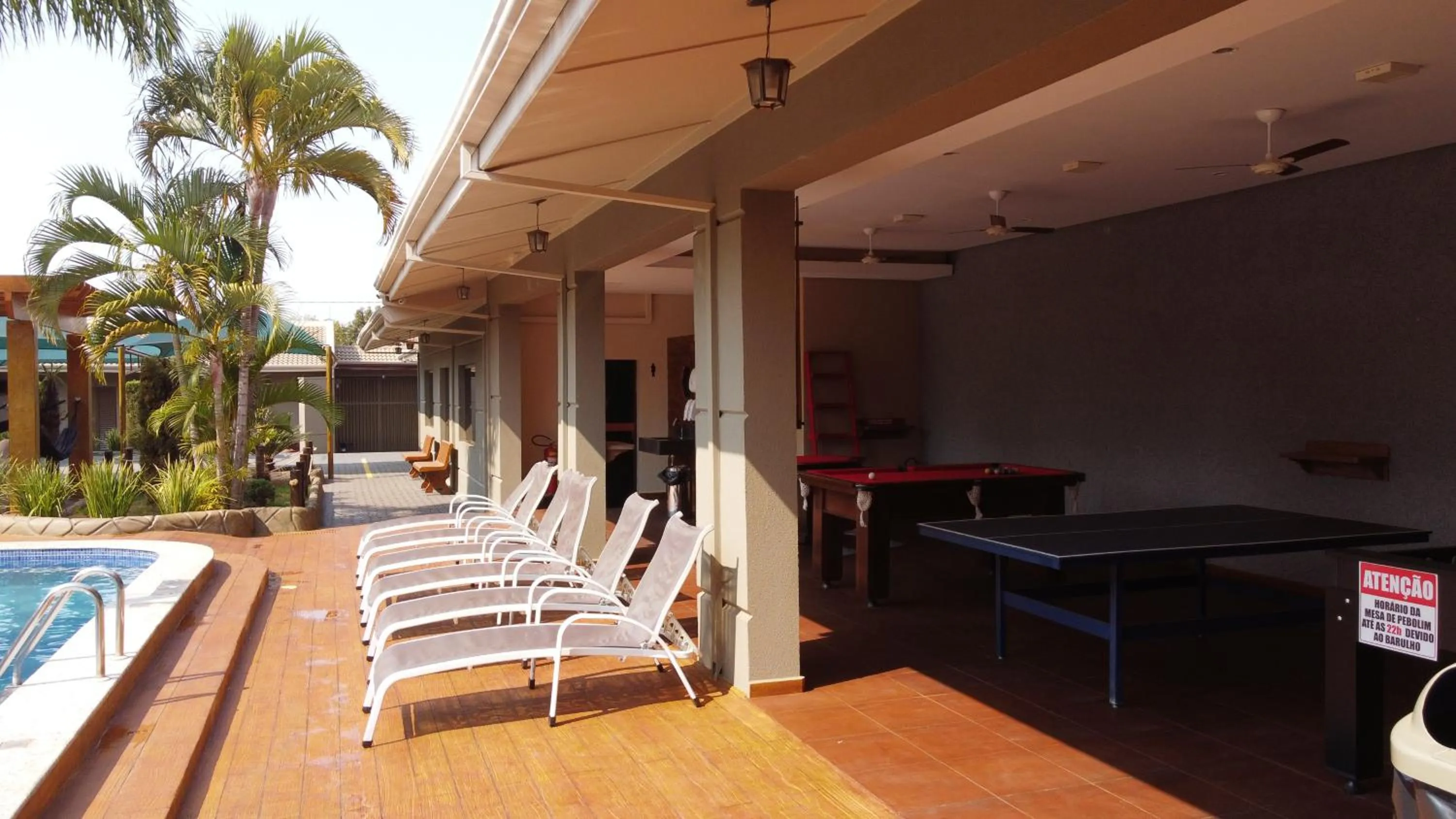 sunbed in Pousada Kaluanã