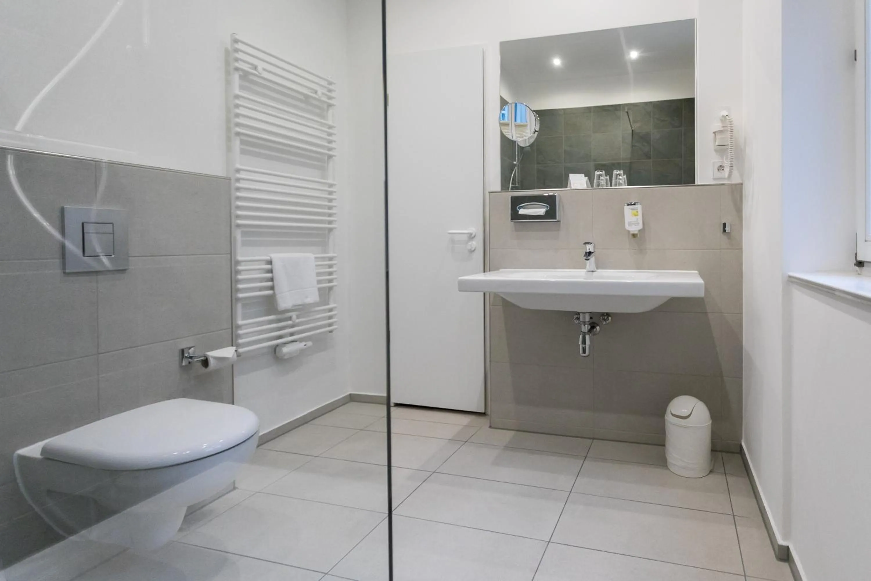 Shower in martas Hotel Allegra Berlin