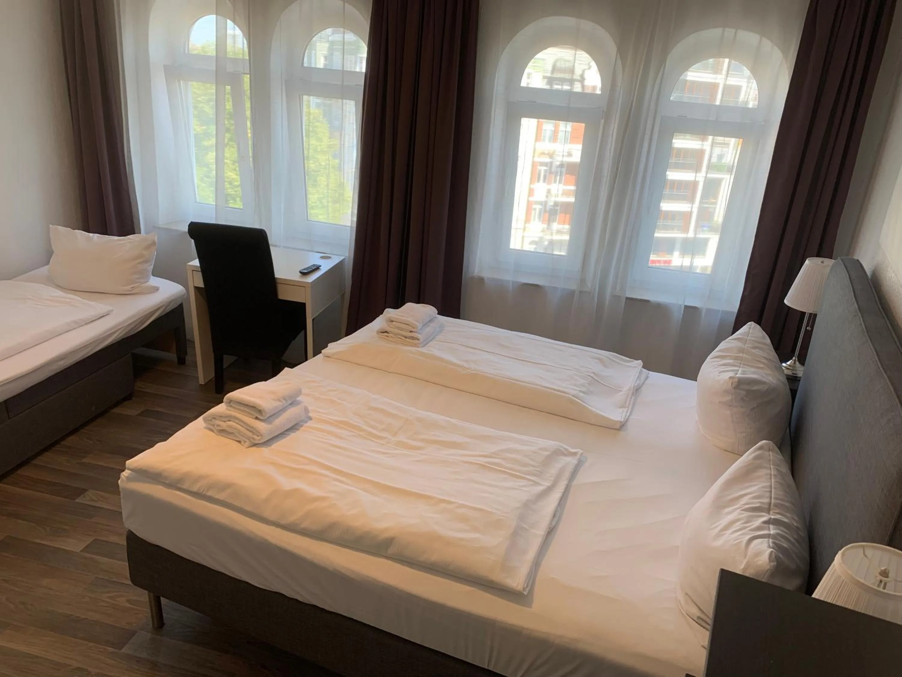 Bed in Hotel Bee Fang