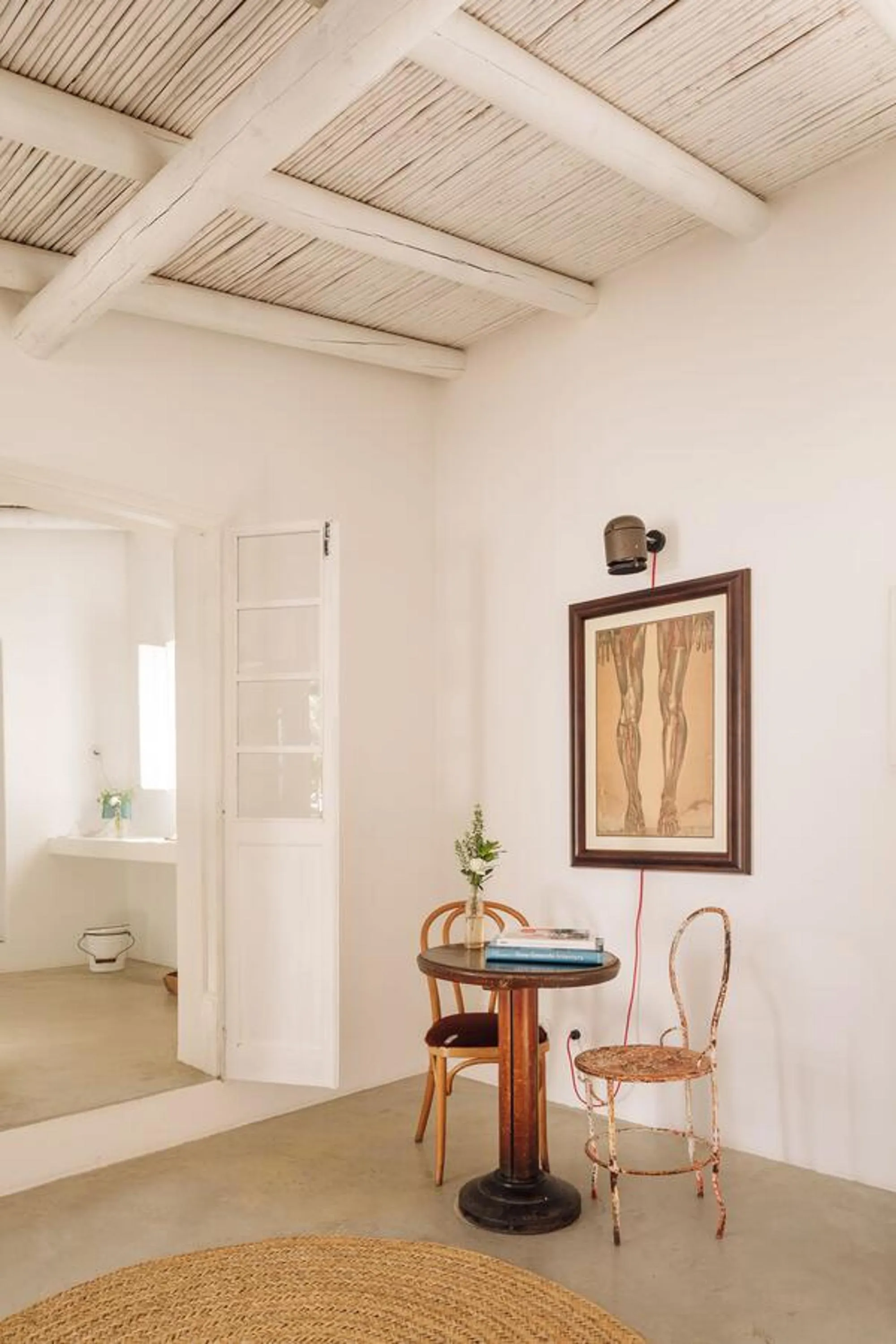 Living room, Bed in Hospedaria