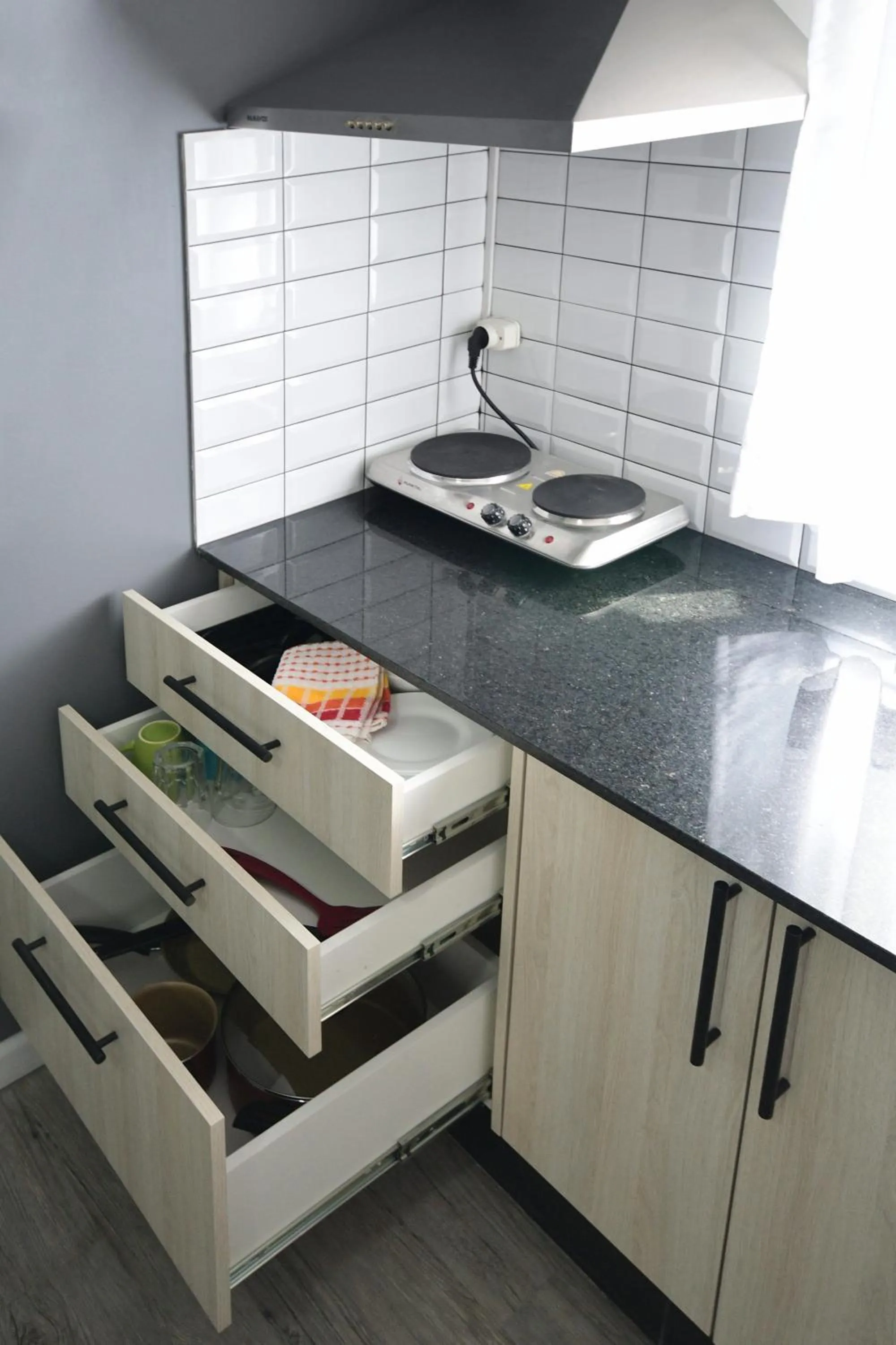 Kitchen or kitchenette in Quijano Hotel - Aparts & Suites