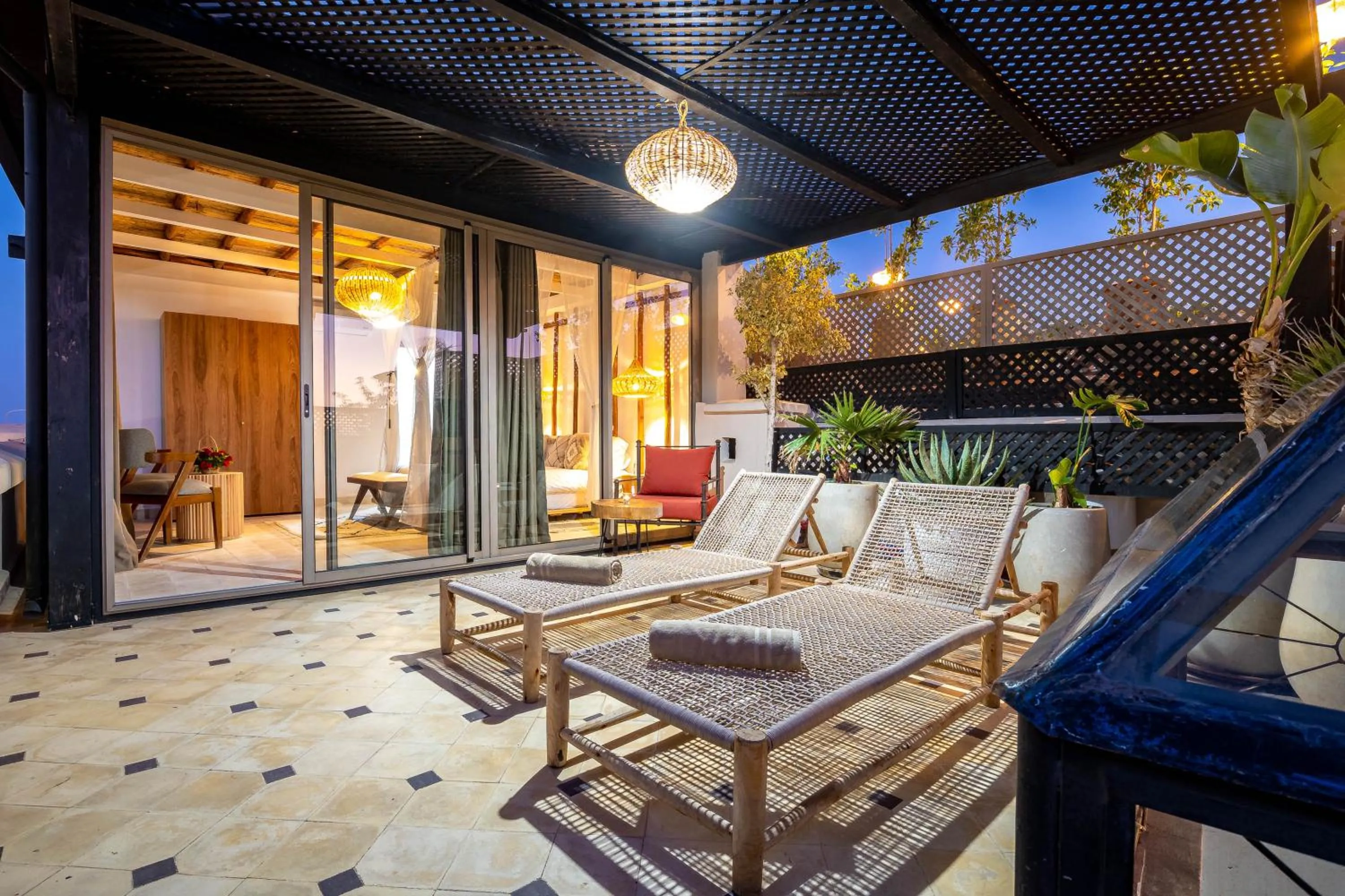 Balcony/Terrace in Riad La Croix Berbere Deluxe
