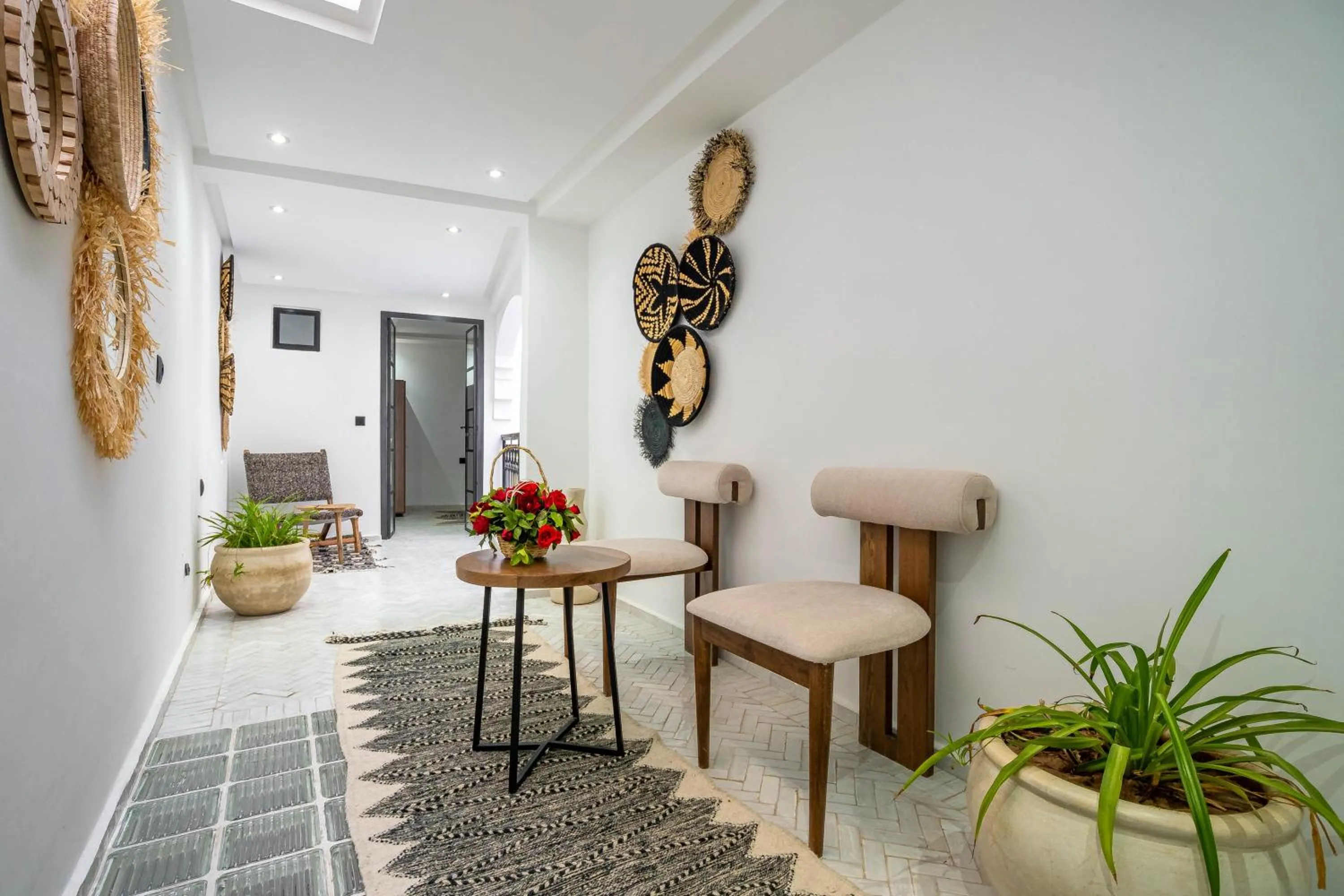 Seating area in Riad La Croix Berbere Deluxe