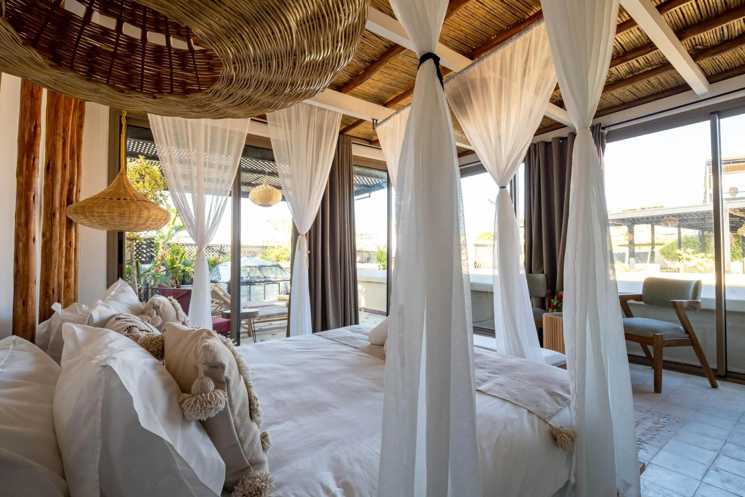 Photo of the whole room, Bed in Riad La Croix Berbere Deluxe