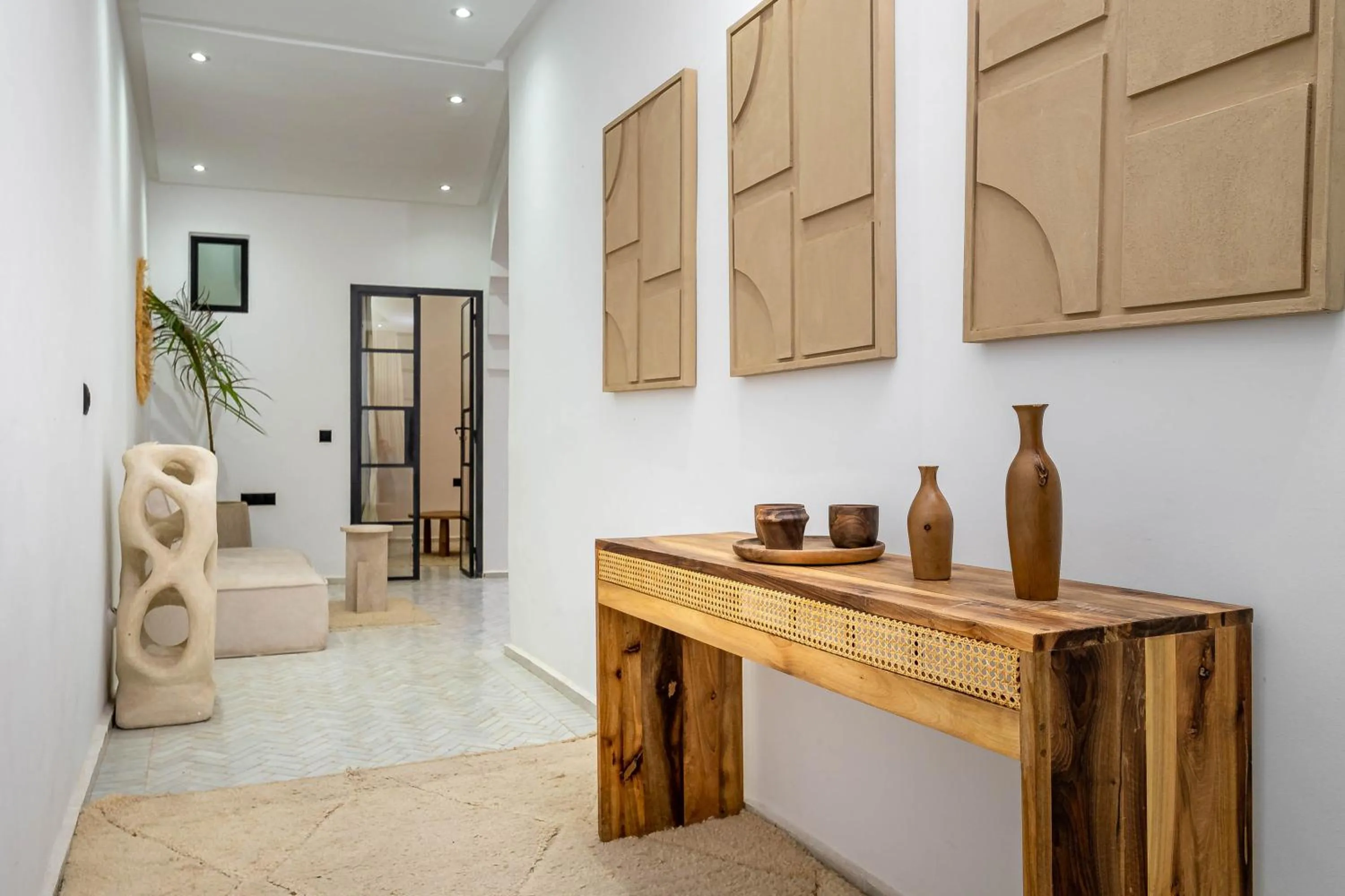 Seating area in Riad La Croix Berbere Deluxe