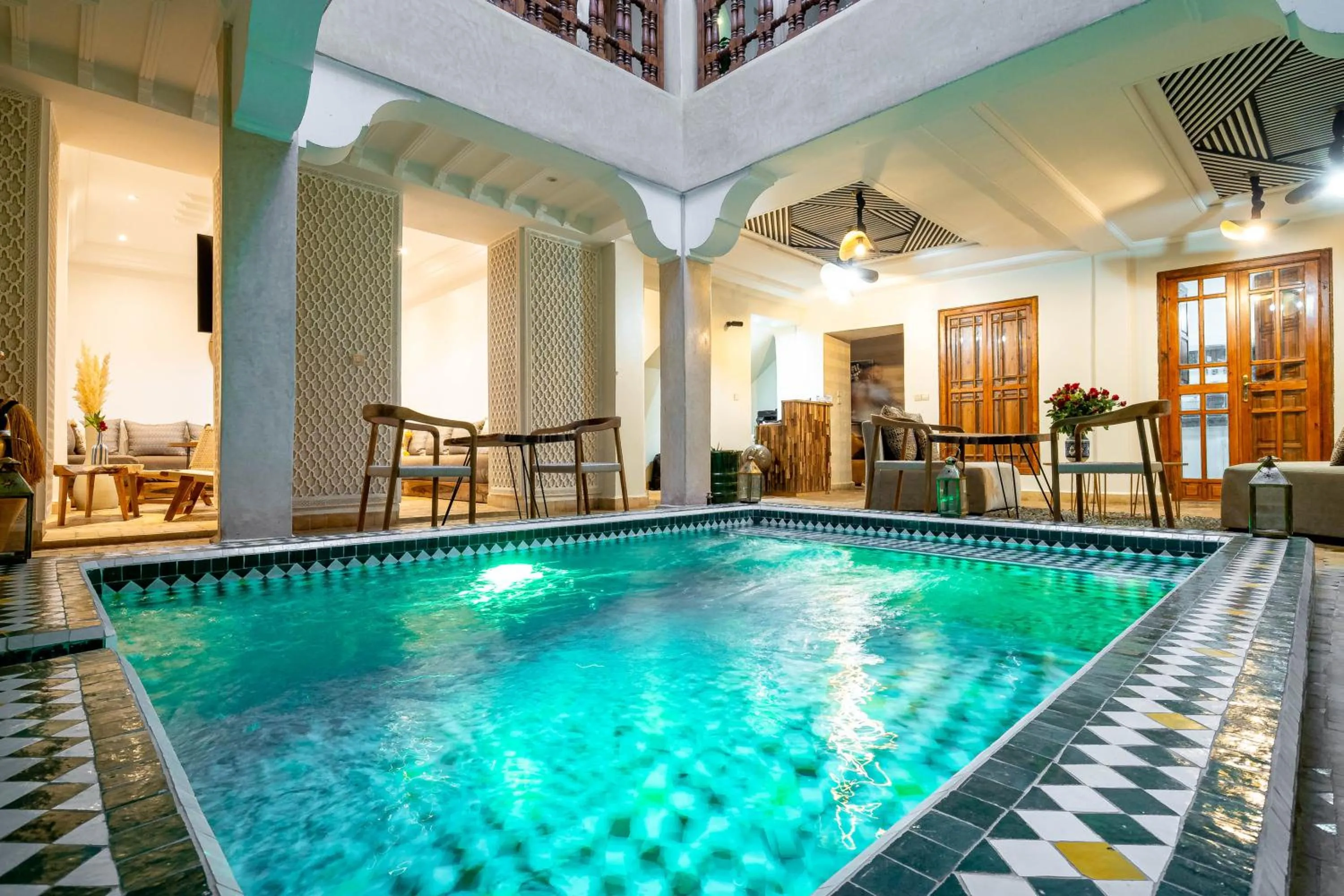 Pool view in Riad La Croix Berbere Deluxe