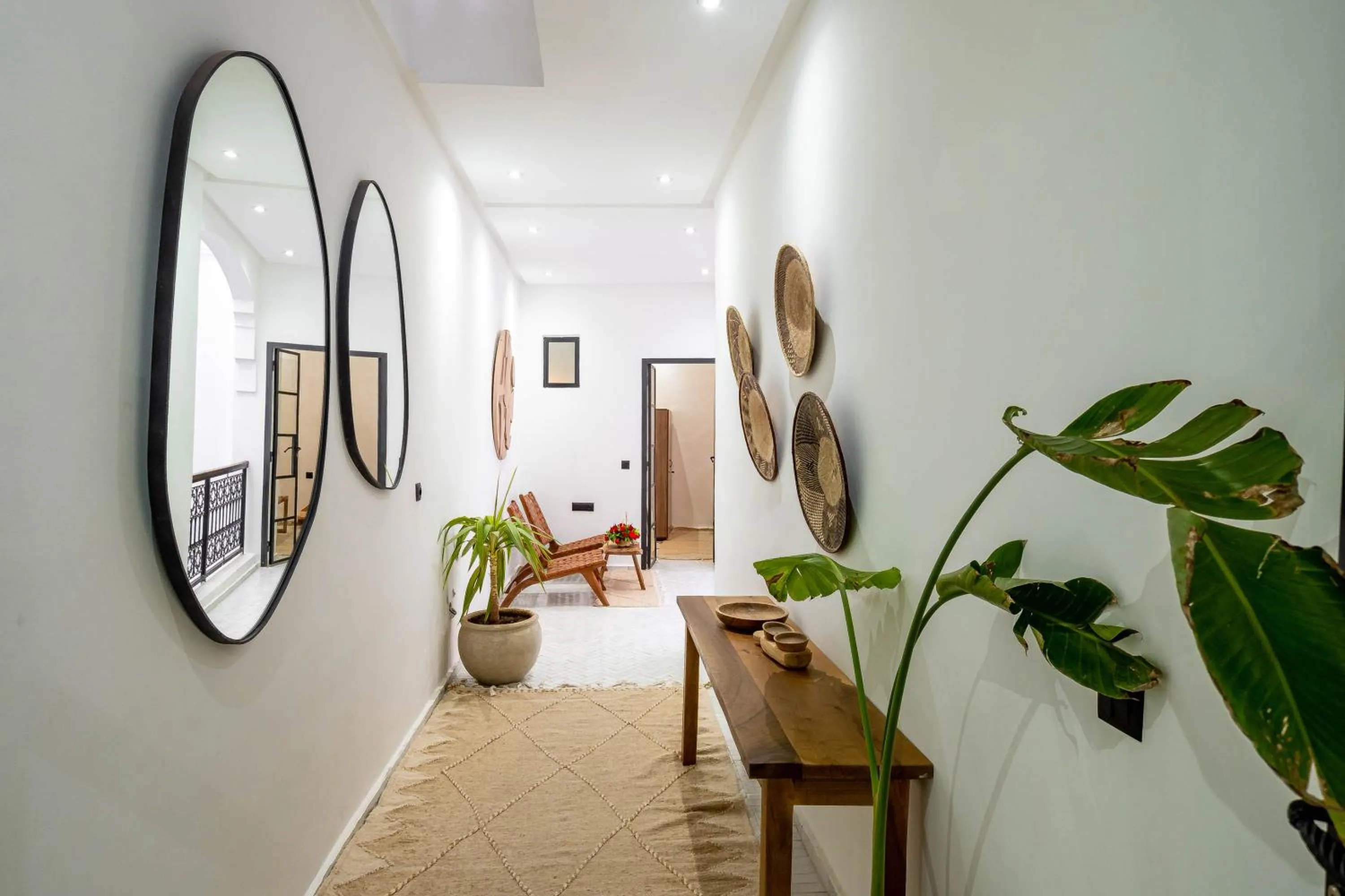 Seating area in Riad La Croix Berbere Deluxe