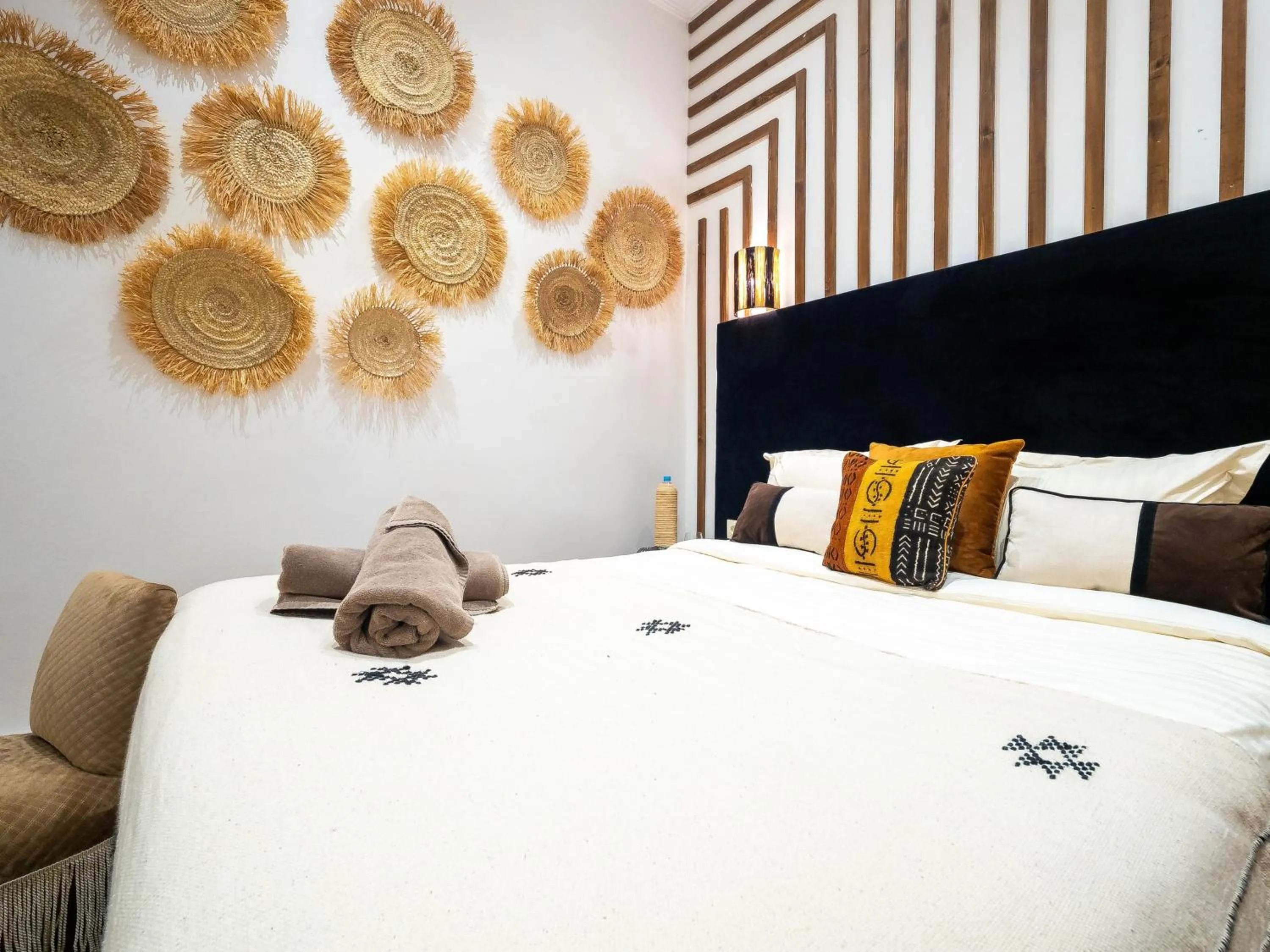 Bed in Riad La Croix Berbere Deluxe