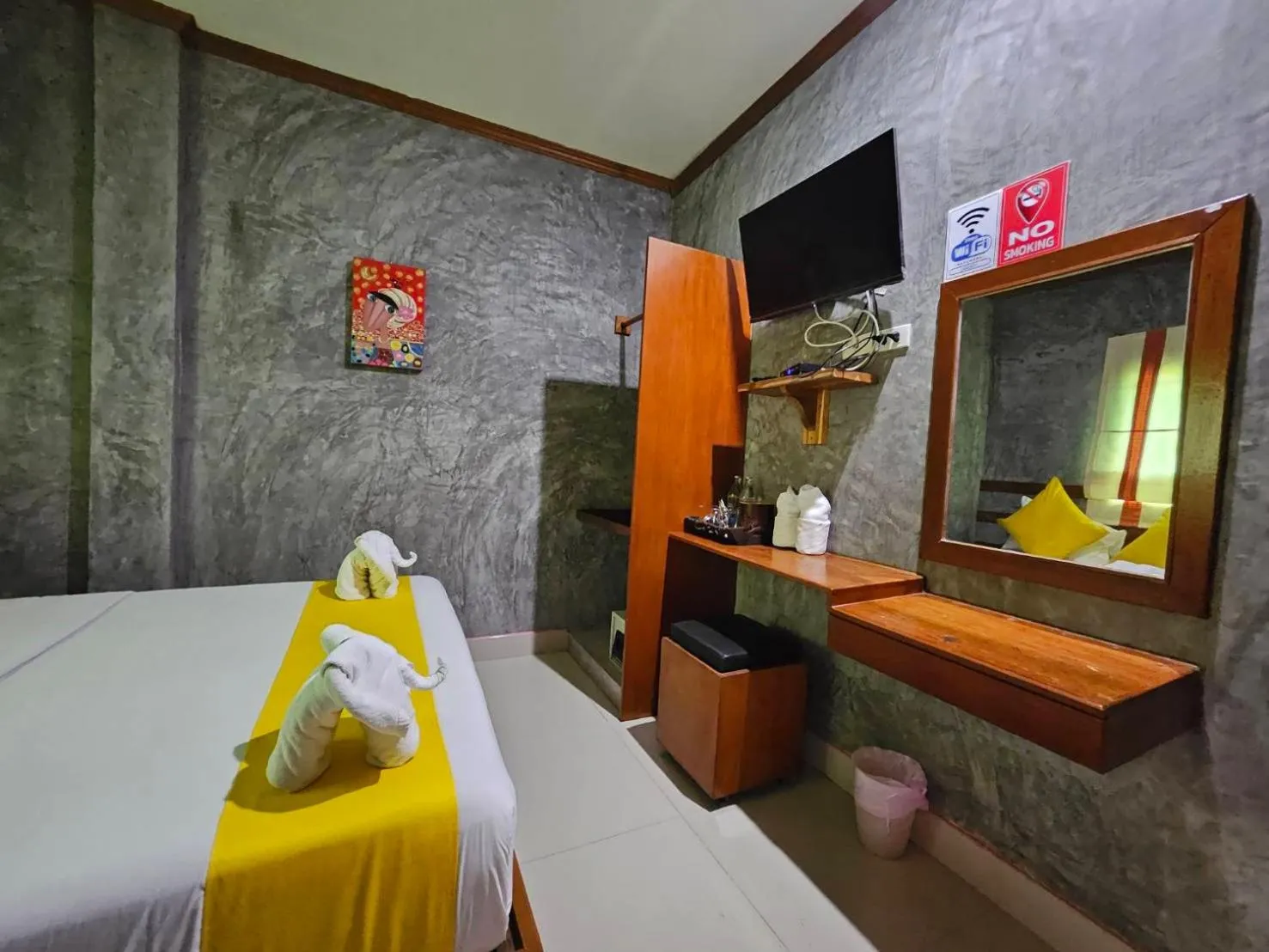 Bed in Araya Boutique Hotel