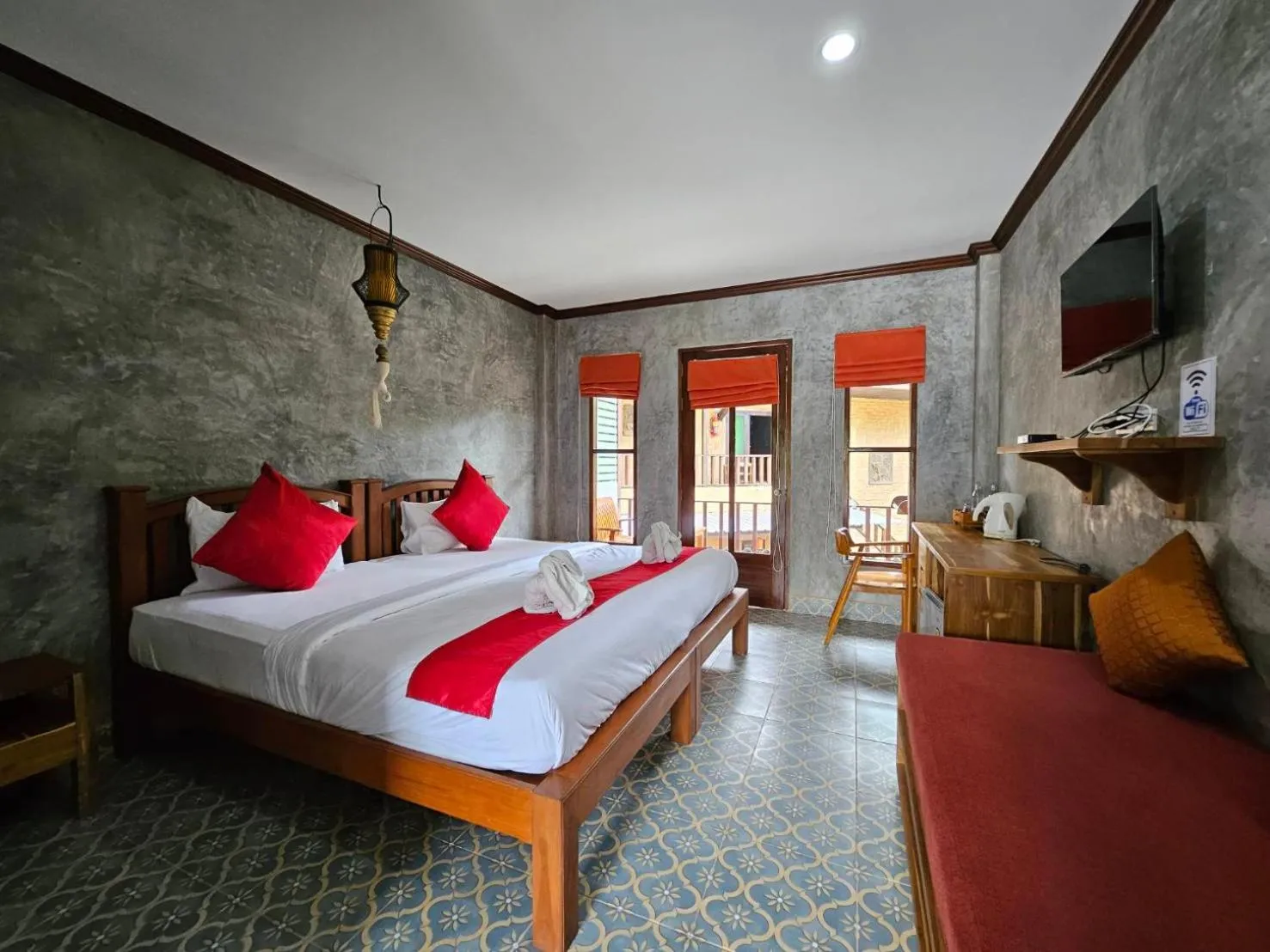 Bed in Araya Boutique Hotel