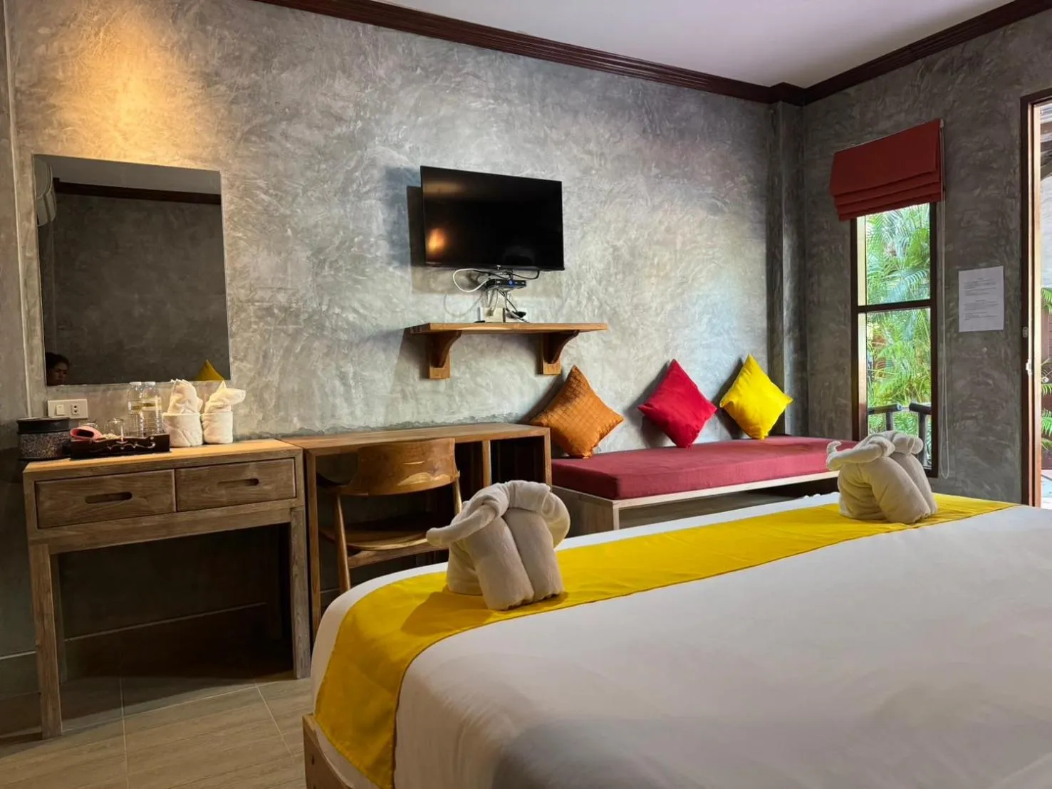 Bed in Araya Boutique Hotel