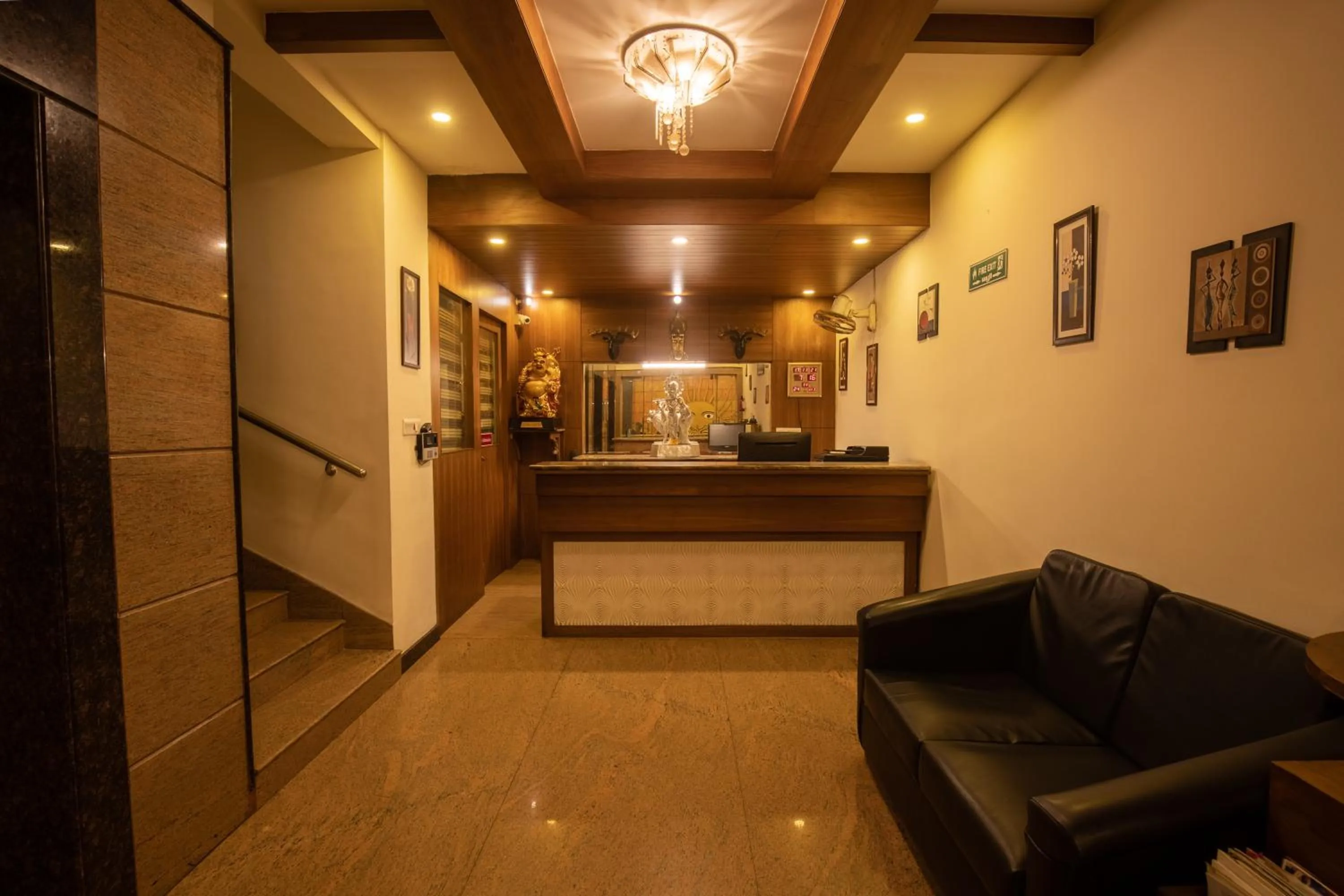 Lobby or reception in Sri Krishna Palace